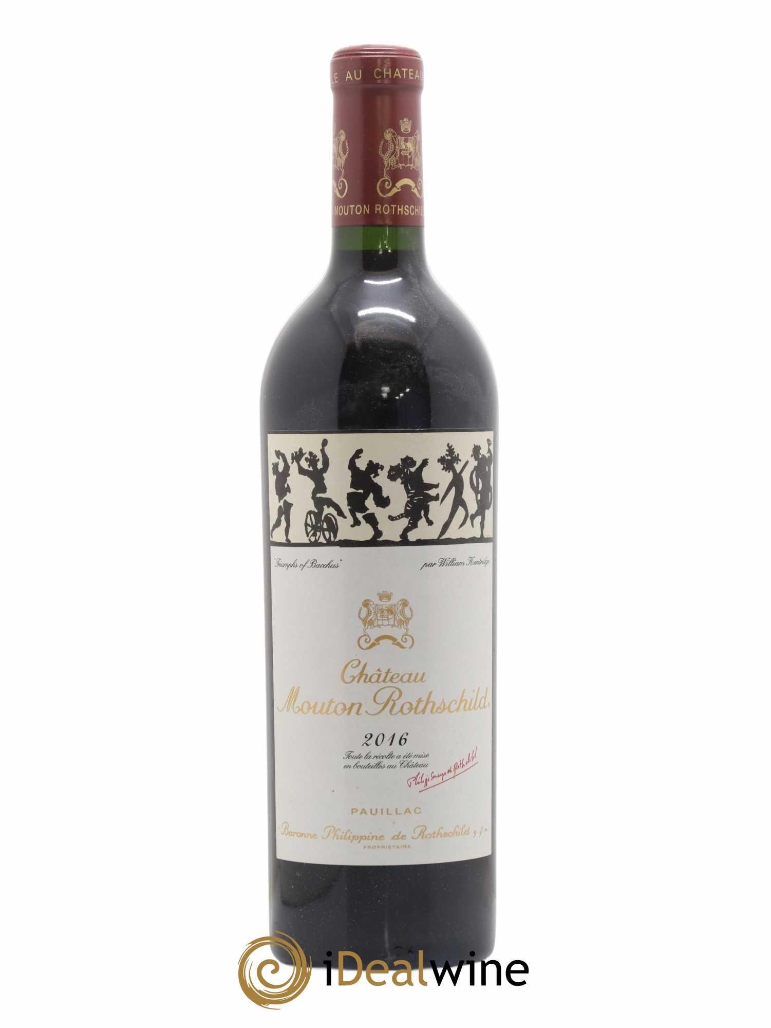Château Mouton Rothschild 1er Grand Cru Classé 2016 - Lot de 1 bouteille - 0