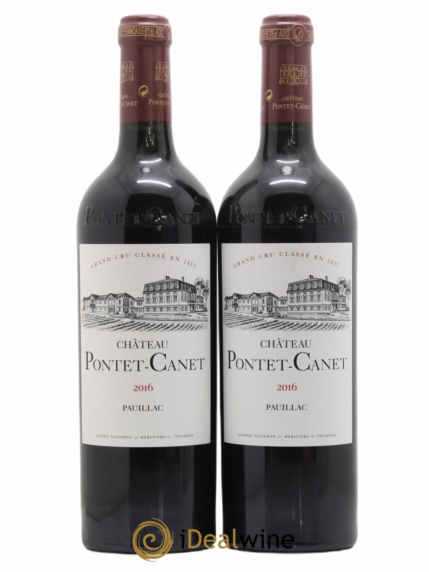Château Pontet Canet 5ème Grand Cru Classé 2016 - Lot de 2 bouteilles - 0