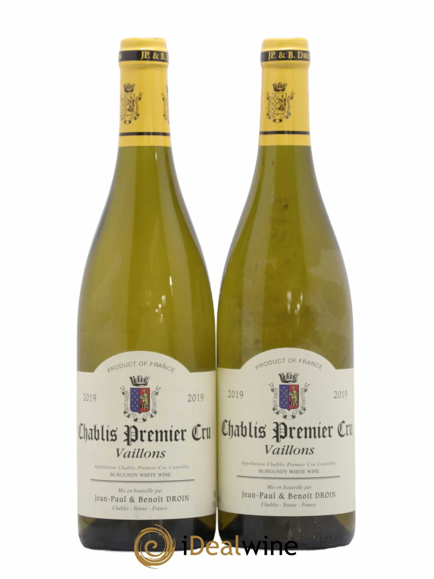 Chablis 1er Cru Vaillons Jean-Paul & Benoît Droin (Domaine) 2019 - Lot de 2 bouteilles - 0