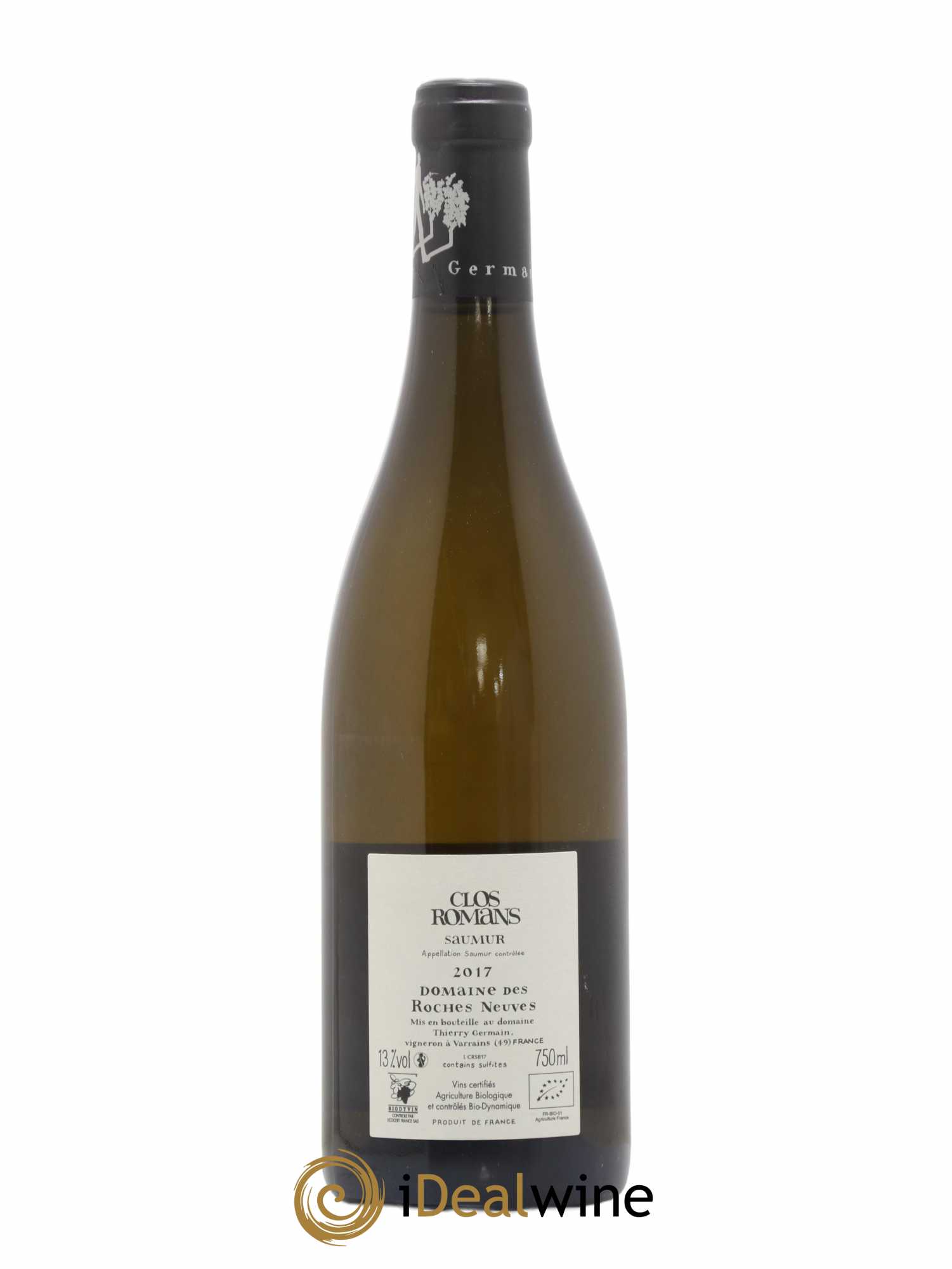 Saumur Clos Romans Domaine des Roches Neuves - Thierry Germain 2017 - Posten von 1 Flasche - 1