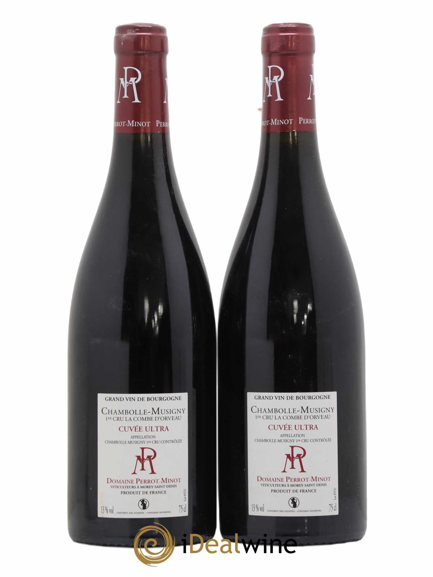 Chambolle-Musigny 1er Cru Combe d'Orveau Vielles Vignes Cuvée Ultra Perrot-Minot 2018 - Lot de 2 bouteilles - 1