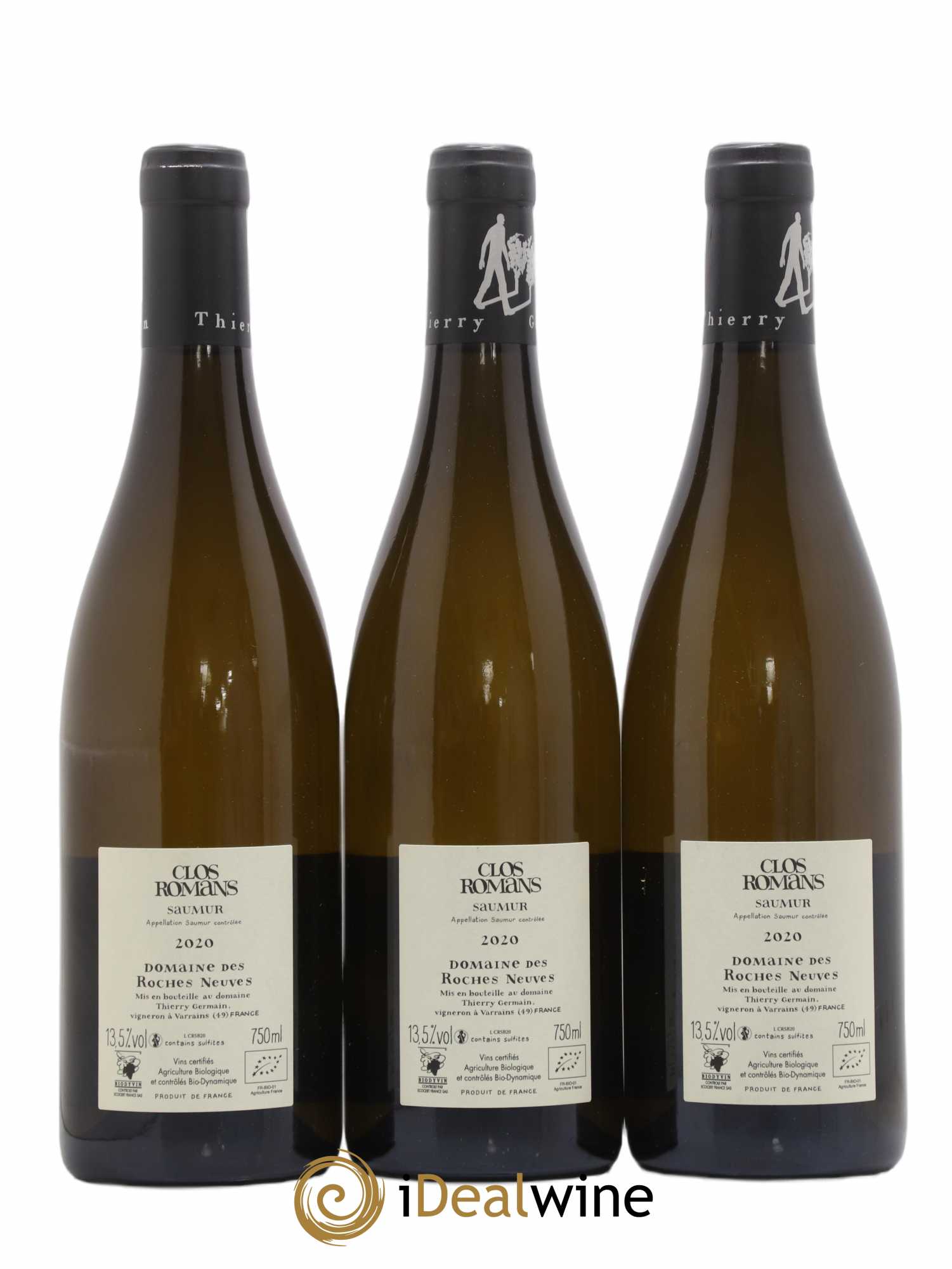 Saumur Clos Romans Domaine des Roches Neuves - Thierry Germain 2020 - Lot de 3 bouteilles - 1