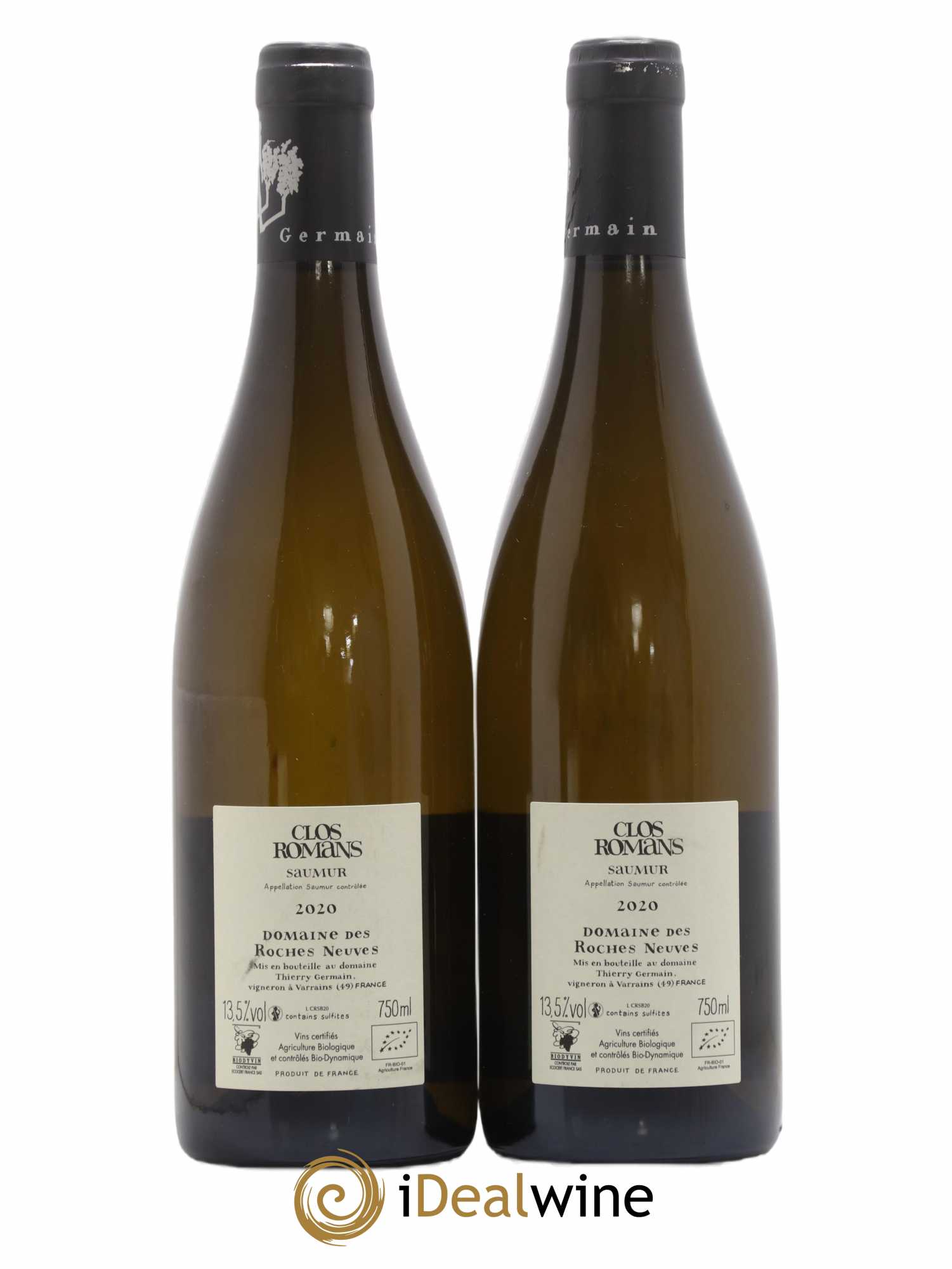 Saumur Clos Romans Domaine des Roches Neuves - Thierry Germain 2020 - Lot de 2 bouteilles - 1