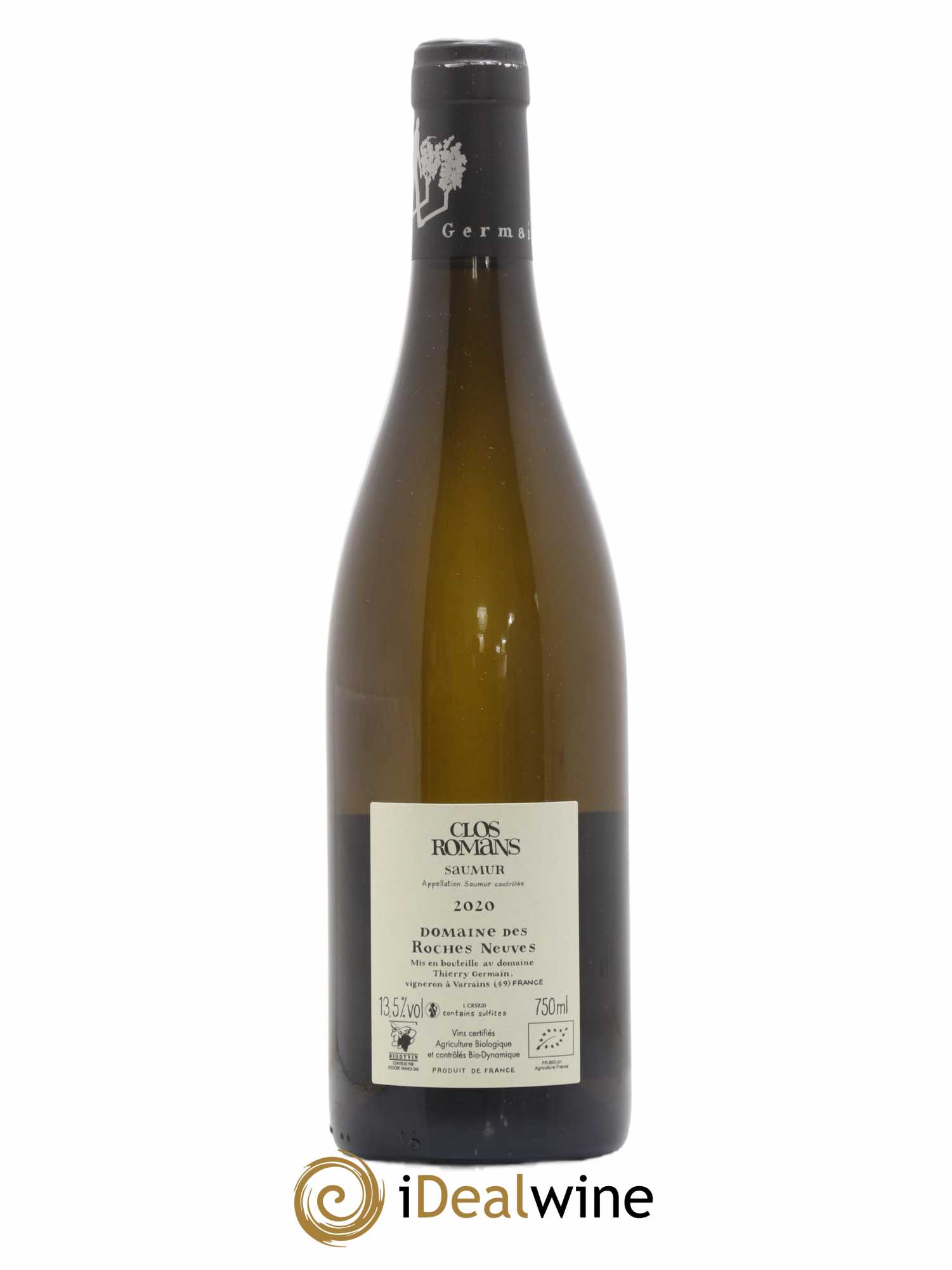 Saumur Clos Romans Domaine des Roches Neuves - Thierry Germain 2020 - Lot de 1 bouteille - 1
