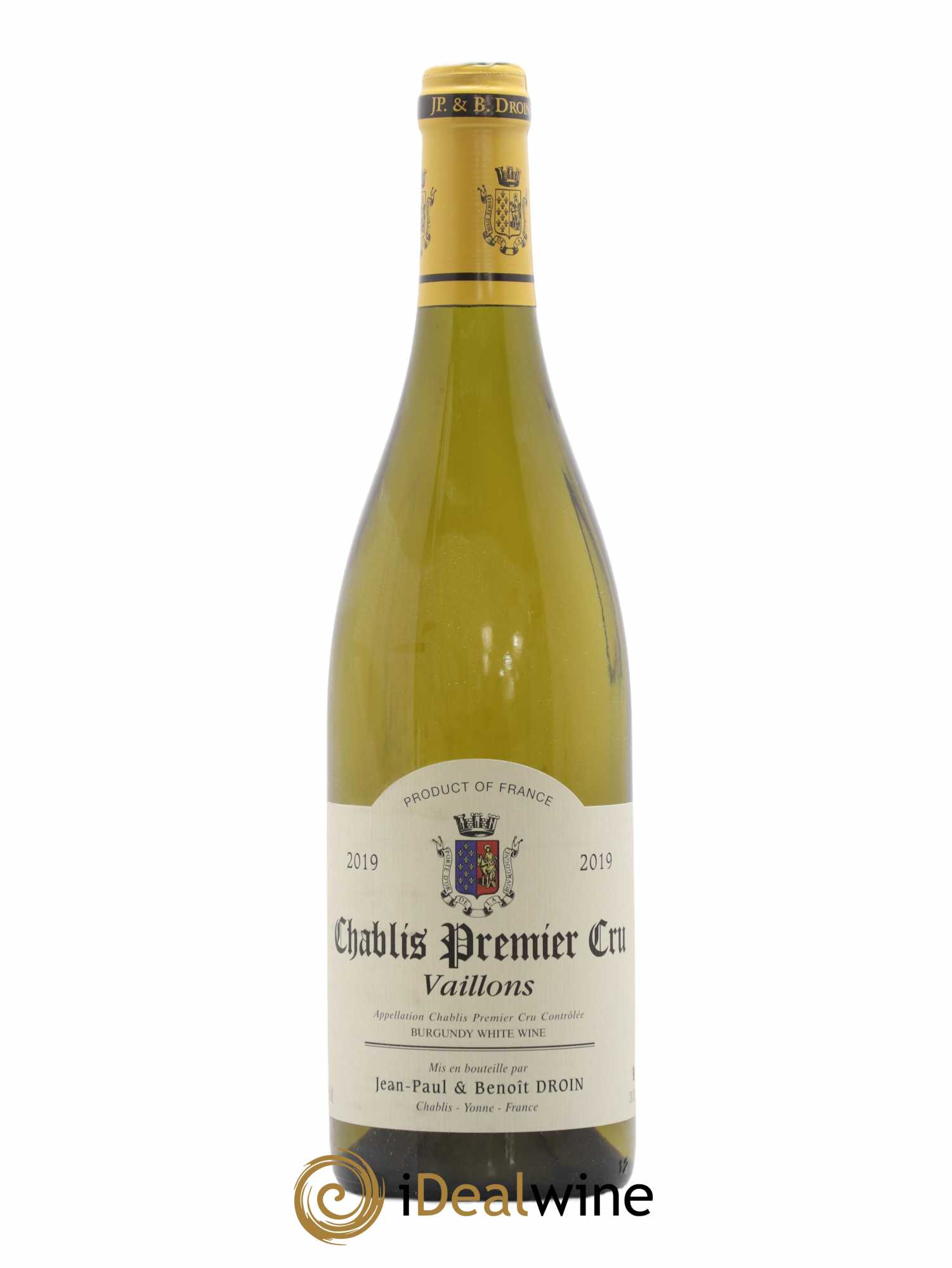 Chablis 1er Cru Vaillons Jean-Paul & Benoît Droin (Domaine) 2019 - Lot de 1 bouteille - 0