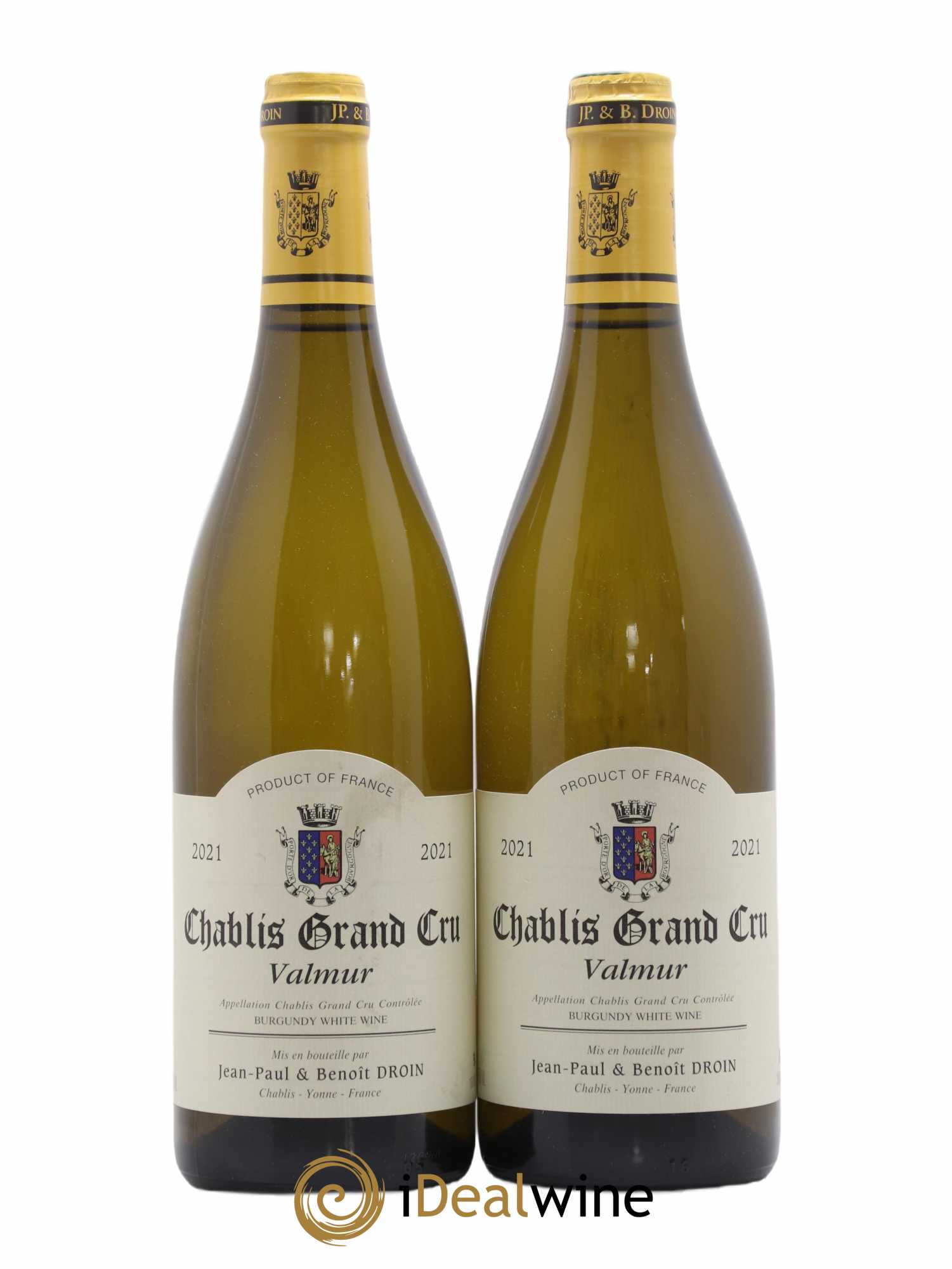 Chablis Grand Cru Valmur Jean-Paul & Benoît Droin (Domaine) 2021 - Lot de 2 bouteilles - 0