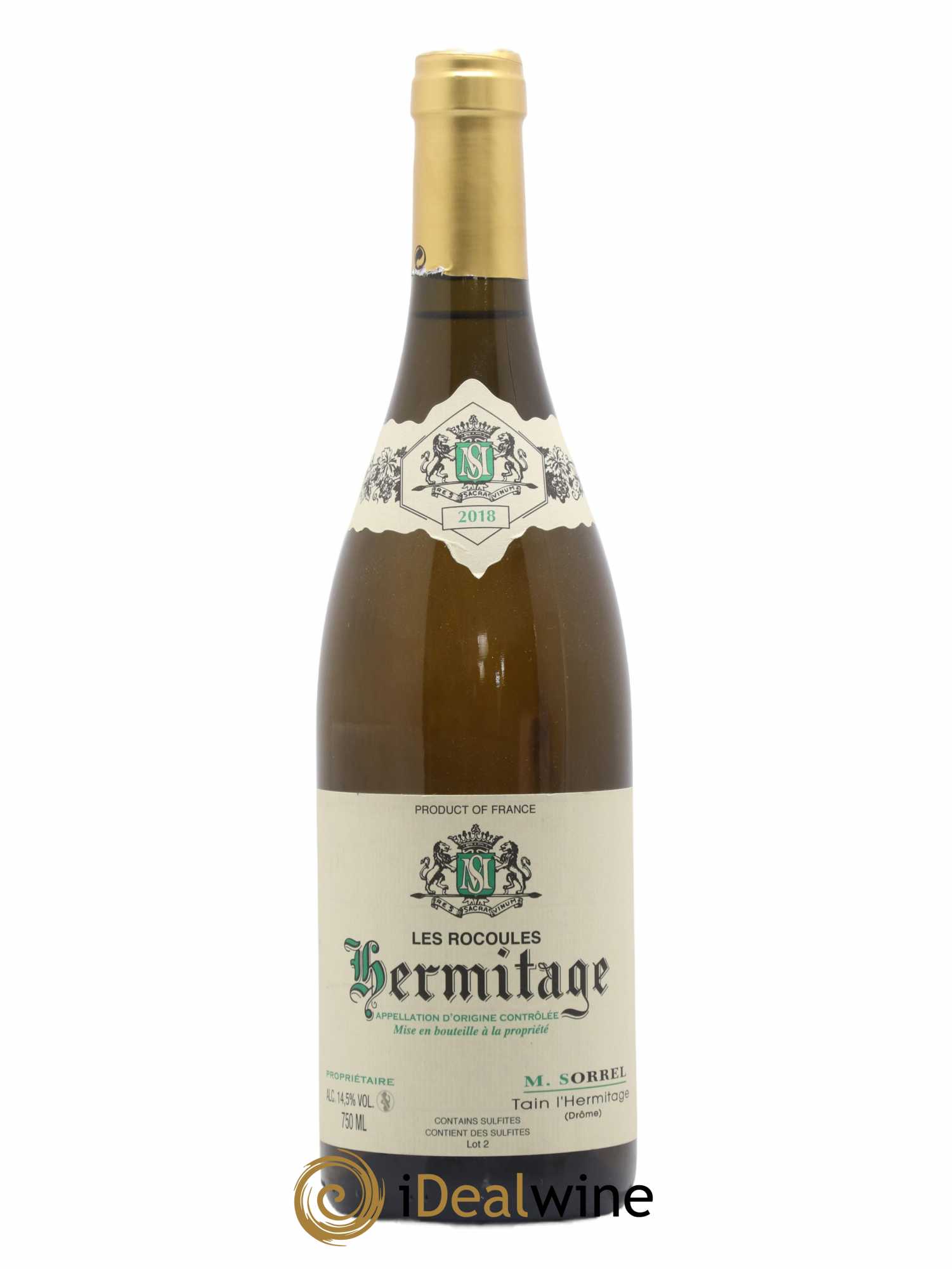 Hermitage Les Rocoules Marc Sorrel 2018 - Lot de 1 bouteille - 0