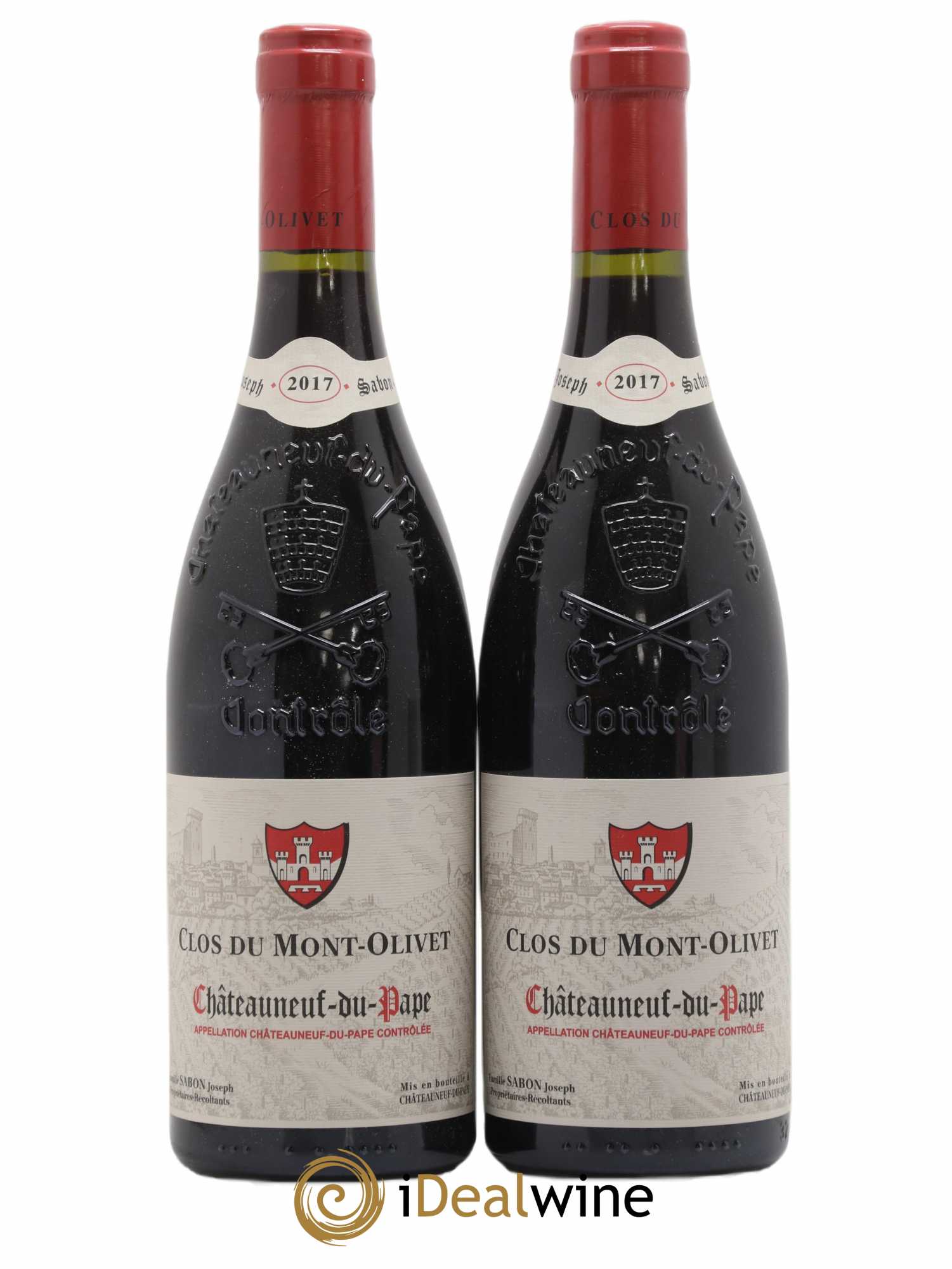 Châteauneuf-du-Pape Clos du Mont-Olivet 2017 - Lot de 2 bouteilles - 0