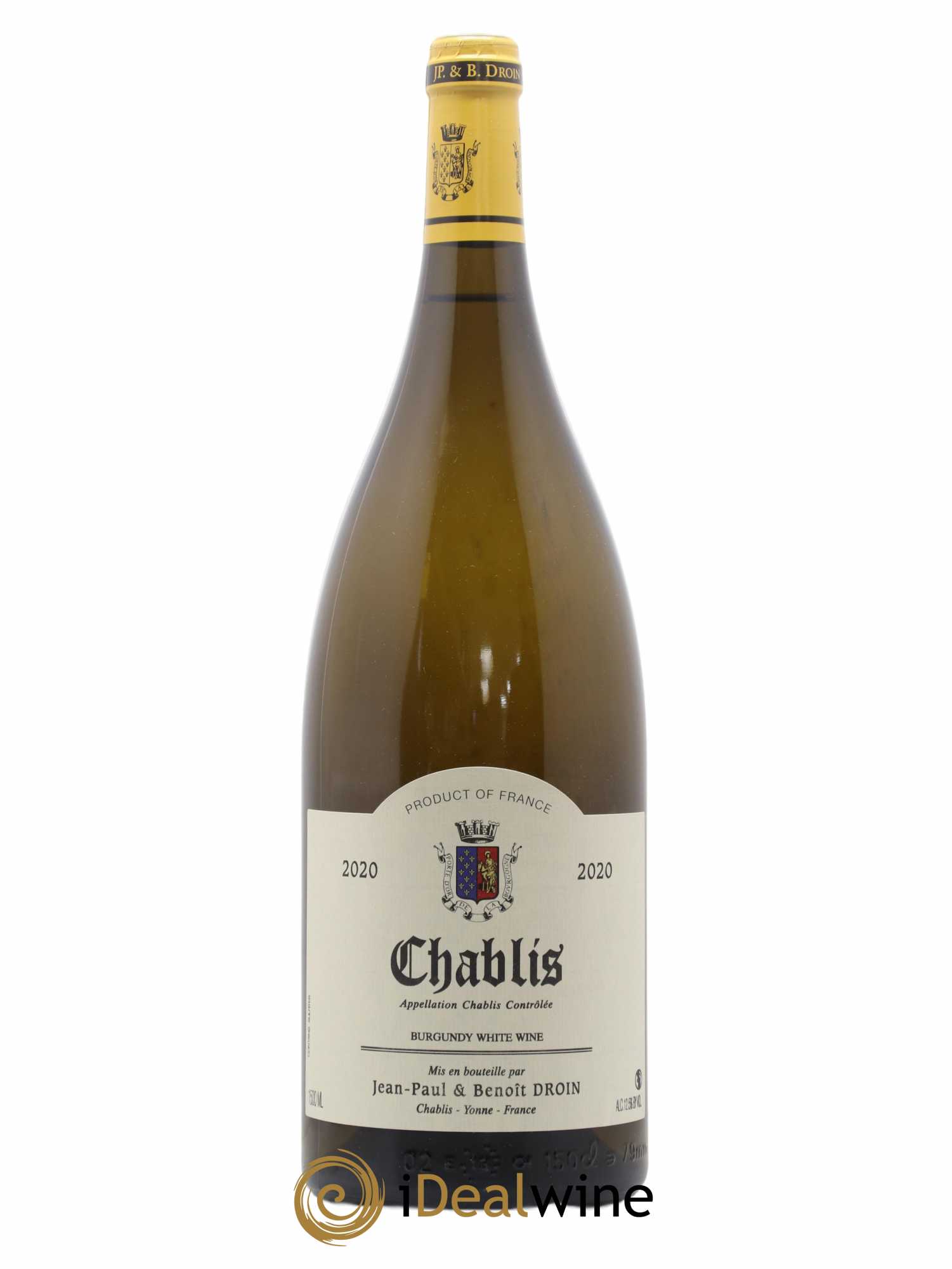 Chablis Jean-Paul & Benoît Droin (Domaine) 2020 - Lot de 1 magnum - 0