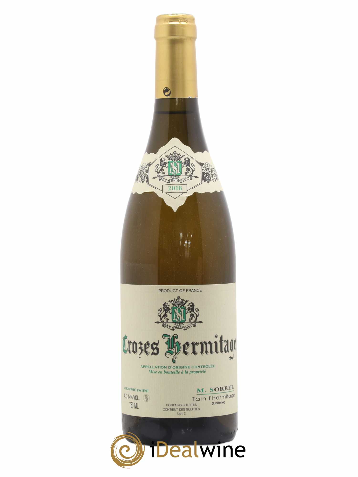 Crozes-Hermitage Marc Sorrel 2018 - Lot de 1 bouteille - 0