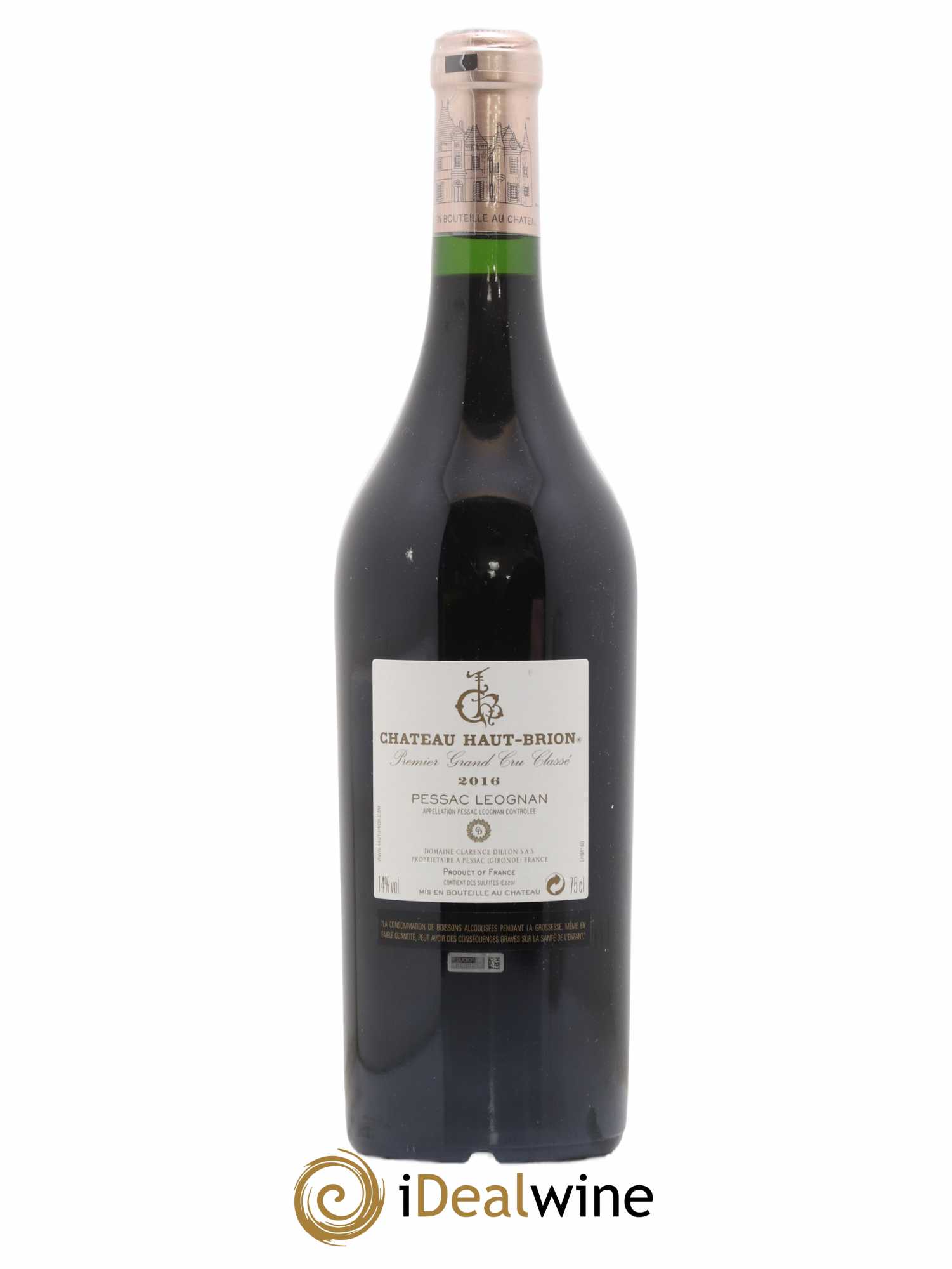 Château Haut Brion 1er Grand Cru Classé 2016 - Lot de 1 bouteille - 1