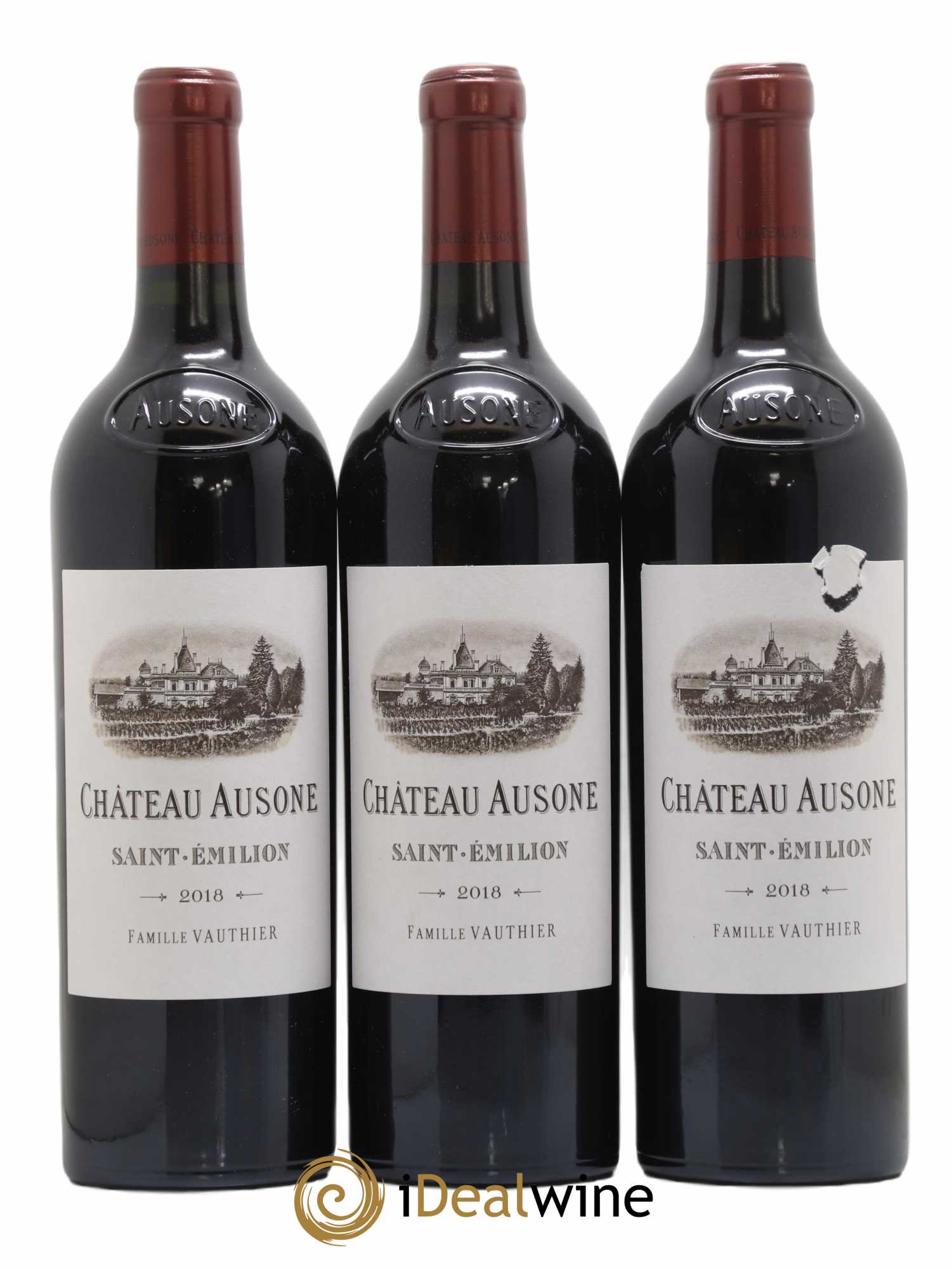 Château Ausone 1er Grand Cru Classé A 2018 - Lot de 3 bouteilles - 0