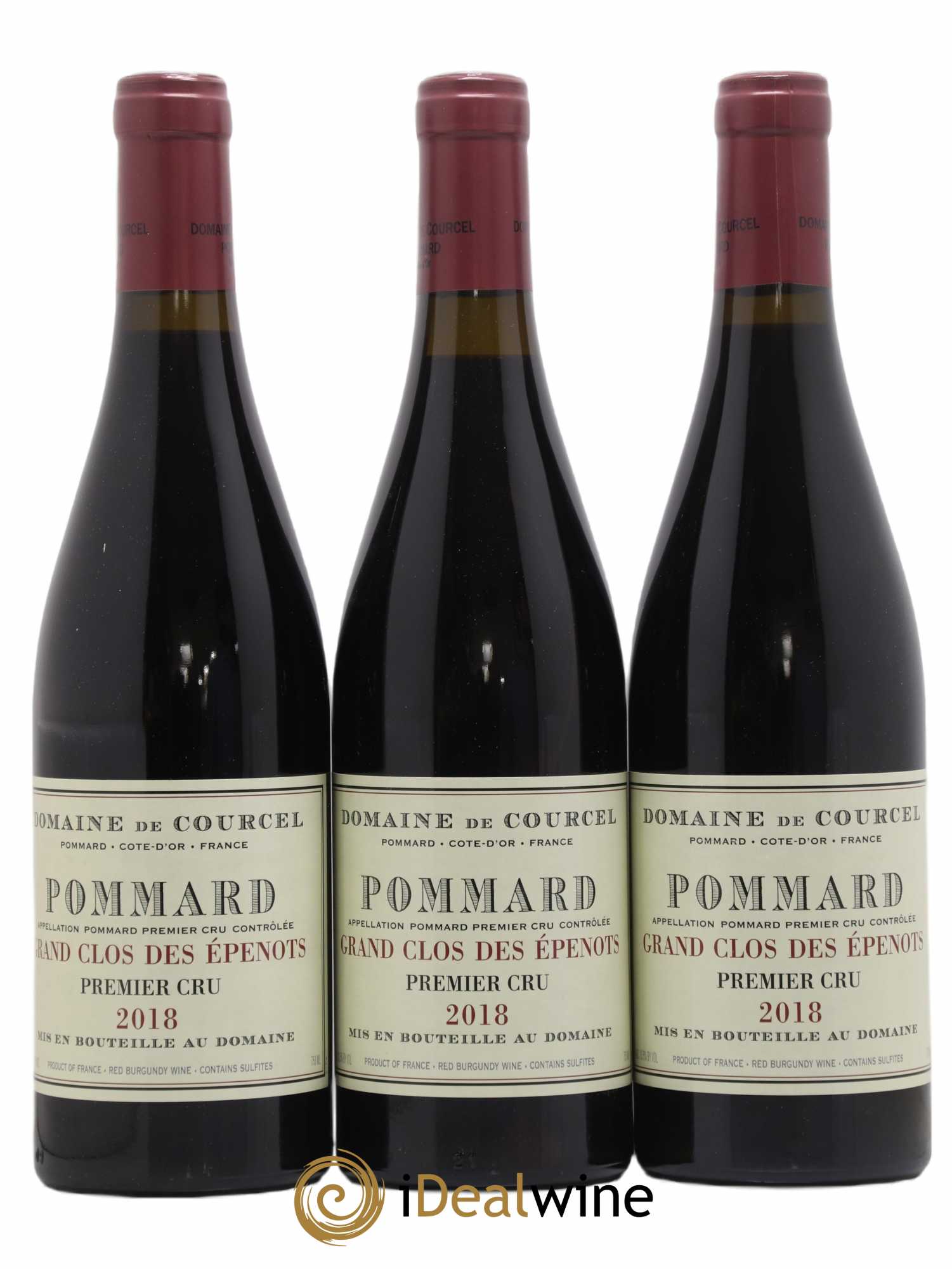 Pommard 1er Cru Grand Clos des Epenots de Courcel (Domaine) 2018 - Lot de 3 bouteilles - 0