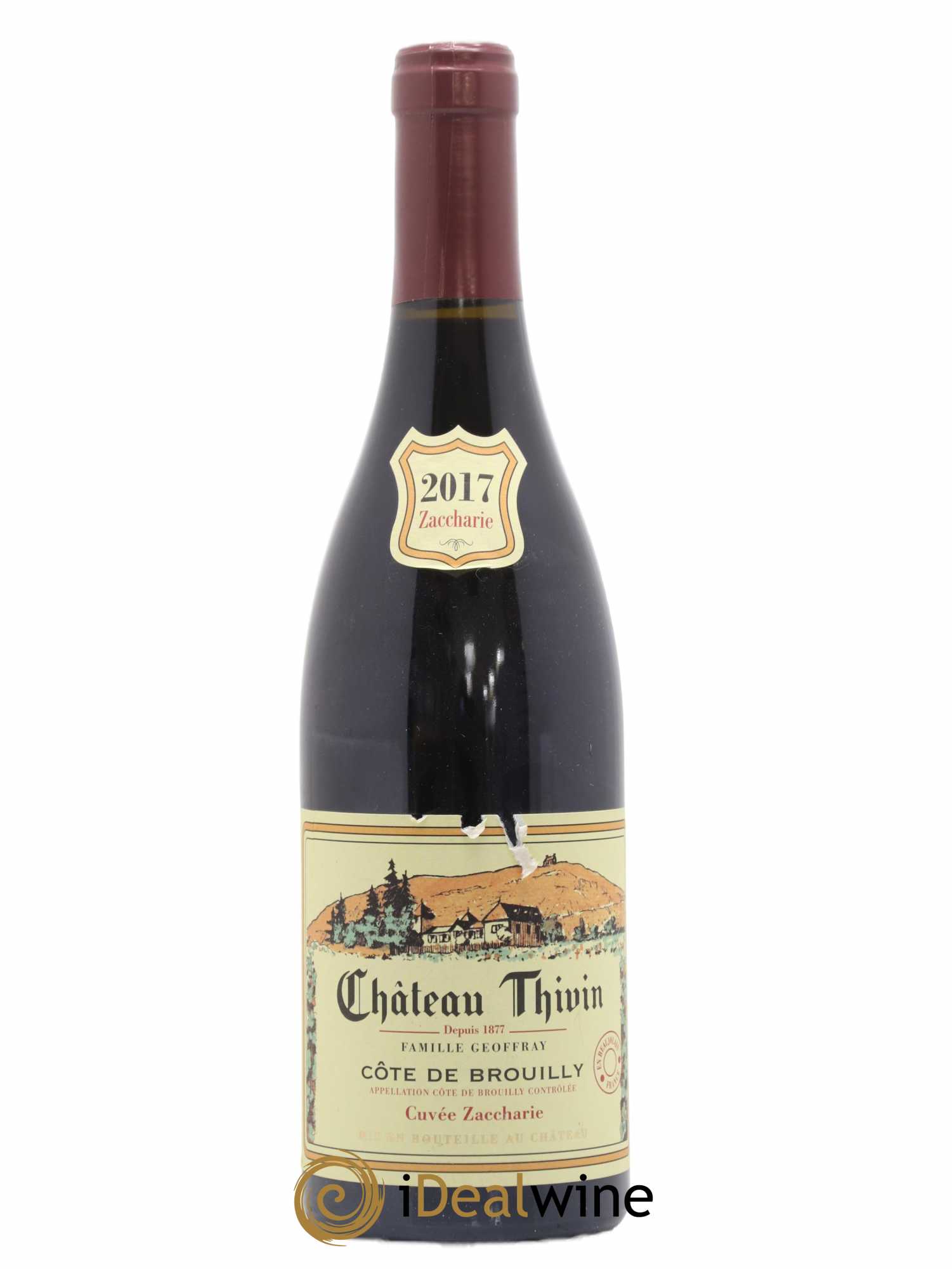 Côte de Brouilly Cuvée Zaccharie Château Thivin 2017 - Lot de 1 bouteille - 0
