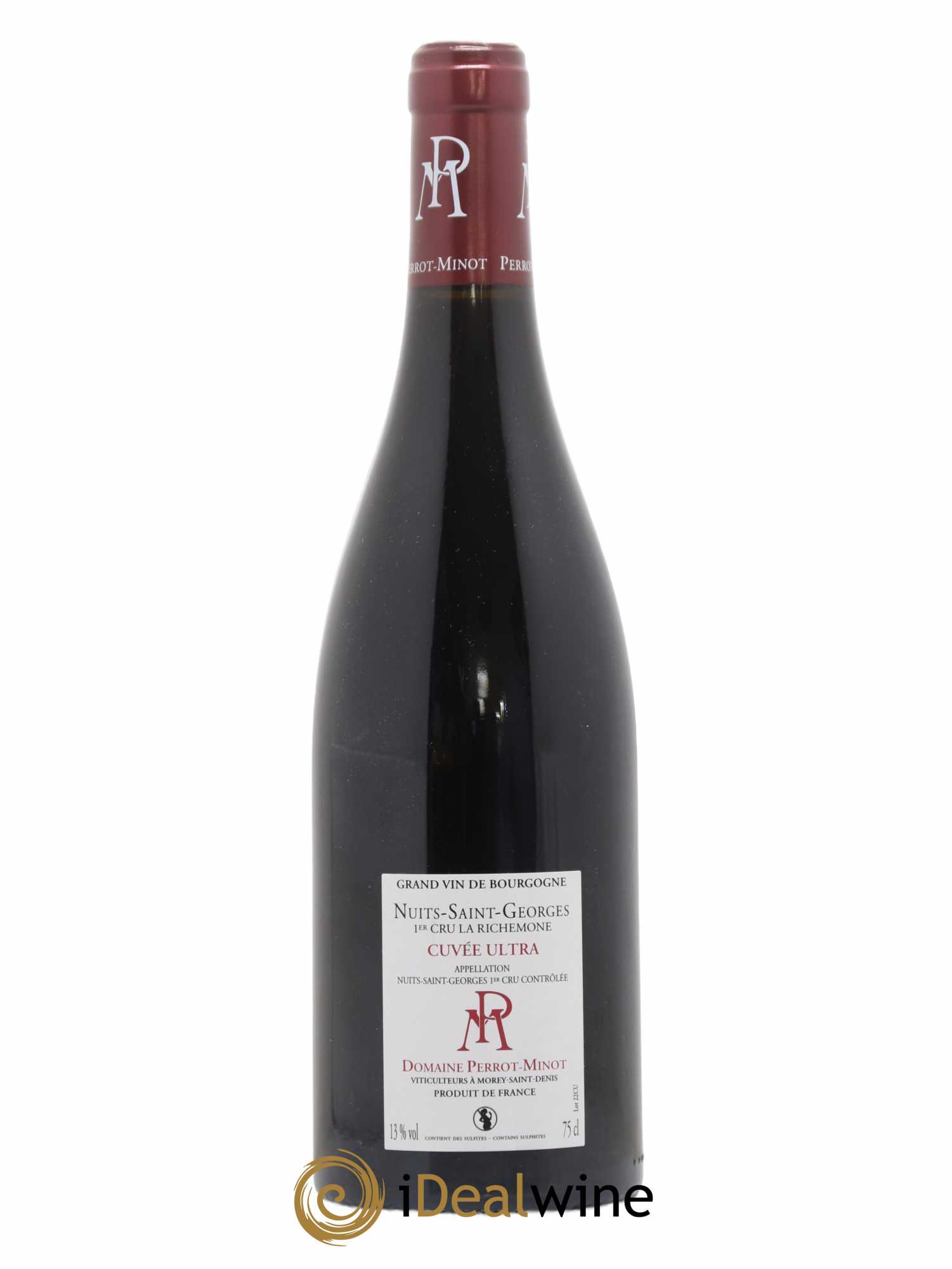 Nuits-Saint-Georges 1er Cru La Richemone Cuvée Ultra Vieilles Vignes Perrot-Minot 2019 - Lot de 1 bouteille - 1