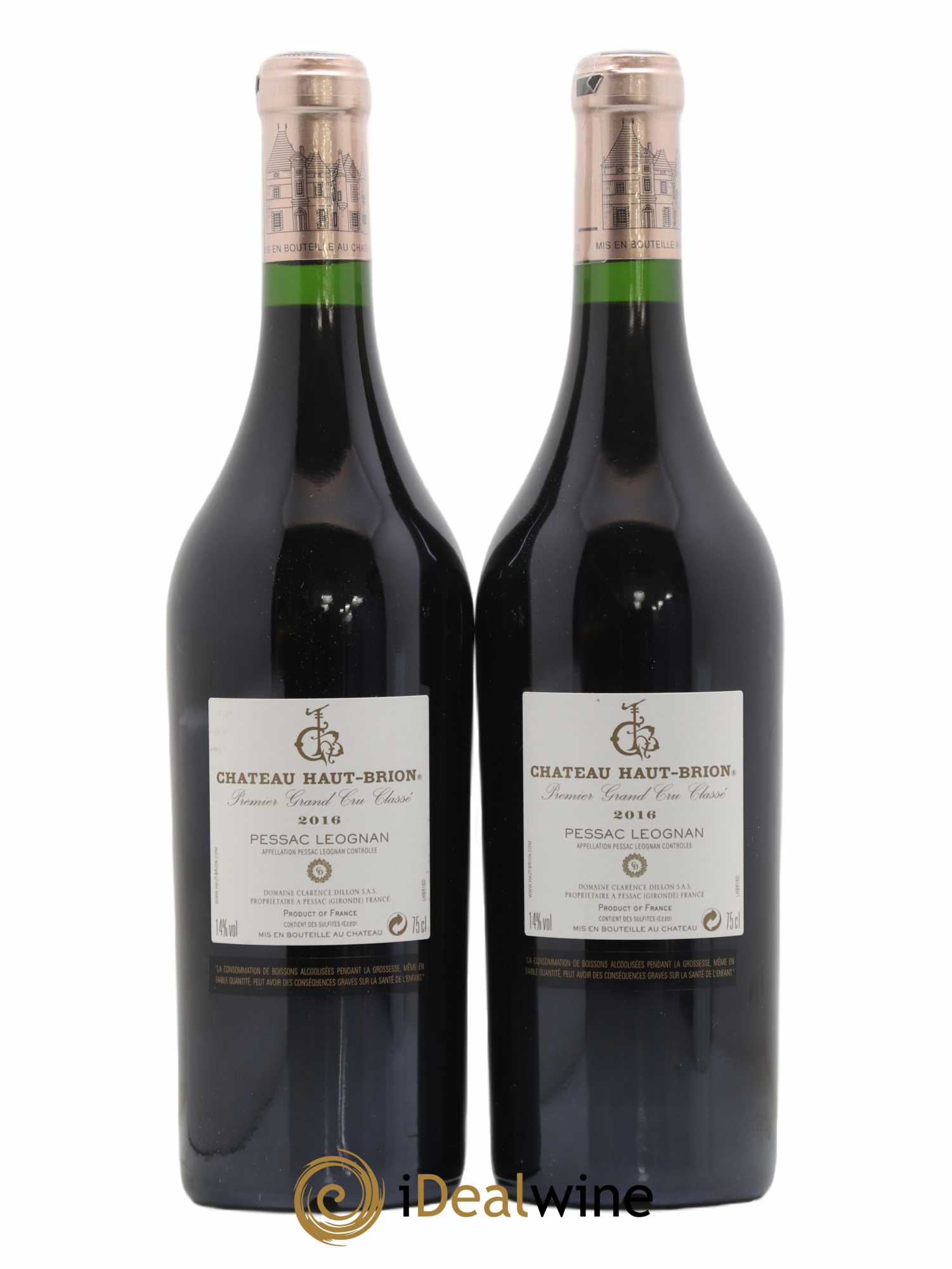 Château Haut Brion 1er Grand Cru Classé 2016 - Lot de 2 bouteilles - 1