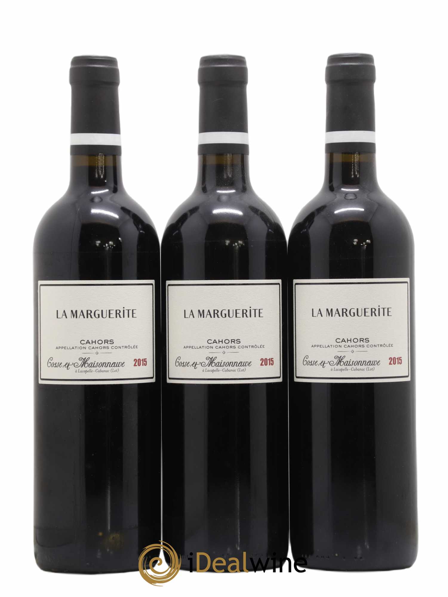 Cahors La Marguerite Cosse-Maisonneuve (Domaine) 2015 - Lot de 3 bouteilles - 0