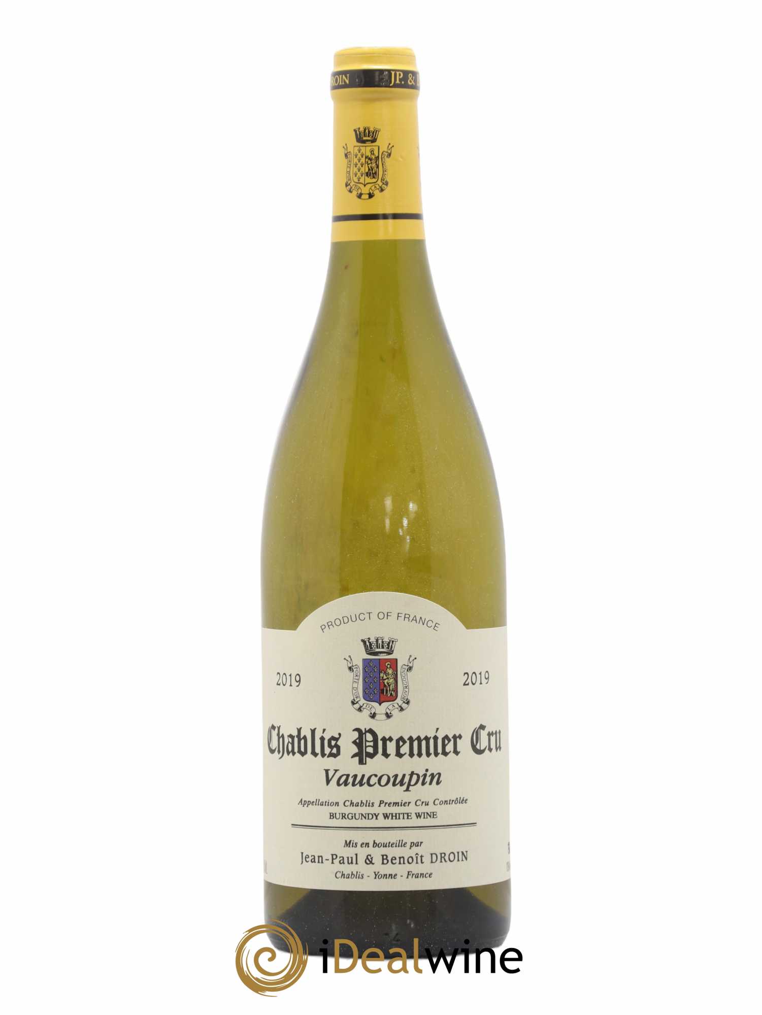 Chablis 1er Cru Vaucoupin Jean-Paul & Benoît Droin (Domaine) 2019 - Lot de 1 bouteille - 0