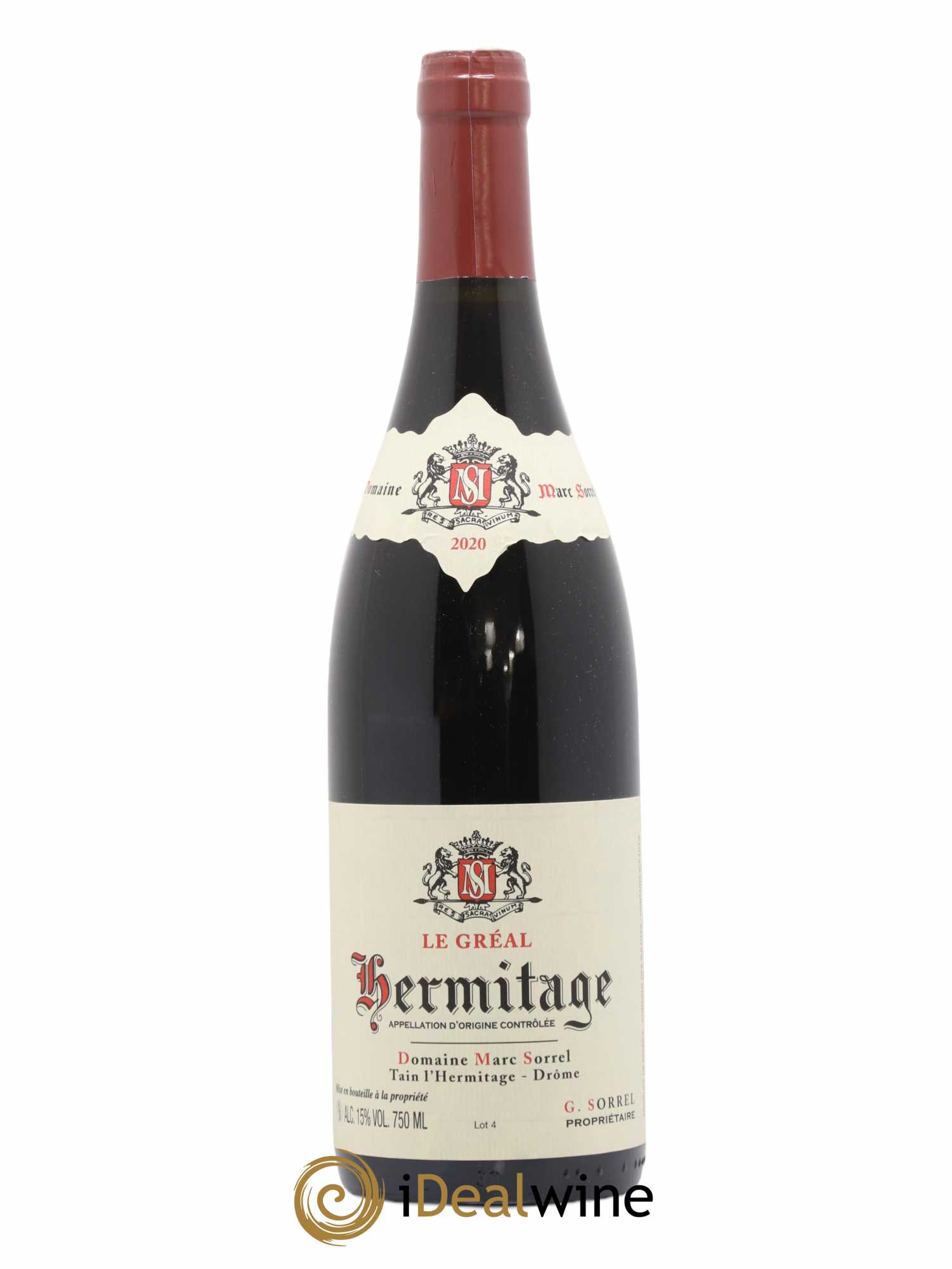 Hermitage Le Gréal Marc Sorrel 2020 - Lot de 1 bouteille - 0