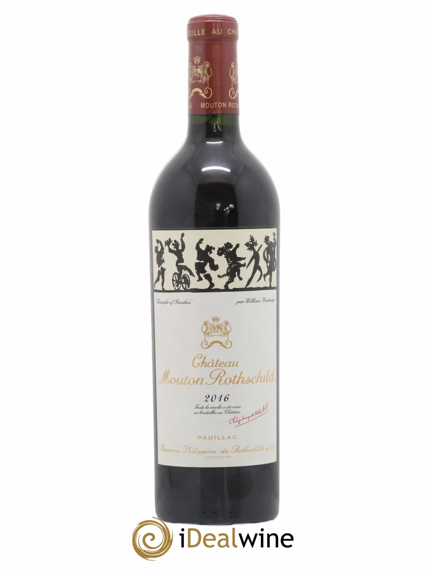 Château Mouton Rothschild 1er Grand Cru Classé 2016 - Lot de 1 bouteille - 0