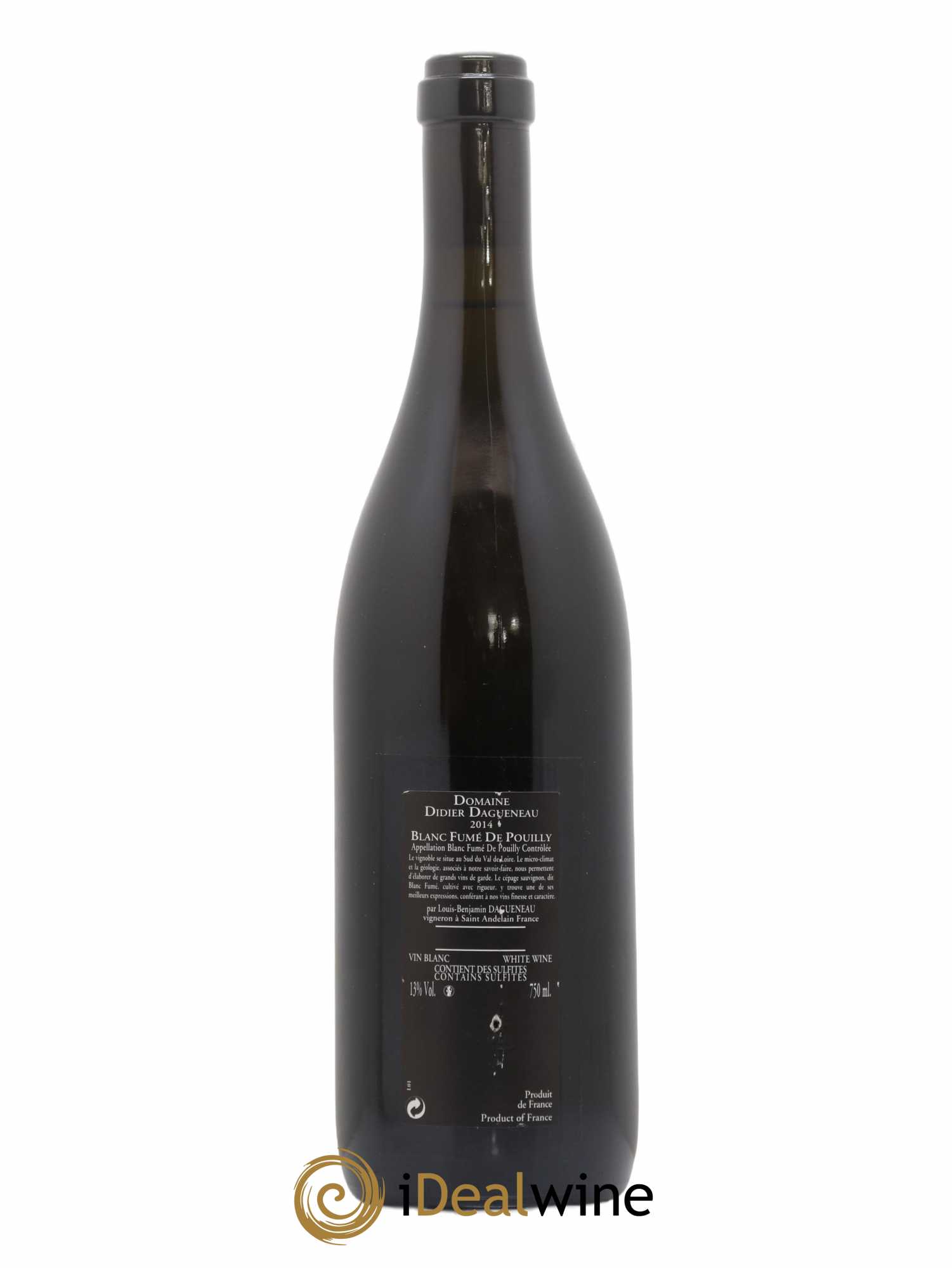 Vin de France (anciennement Pouilly-Fumé) Silex Dagueneau (Domaine Didier - Louis-Benjamin) 2014 - Lot de 1 bouteille - 1