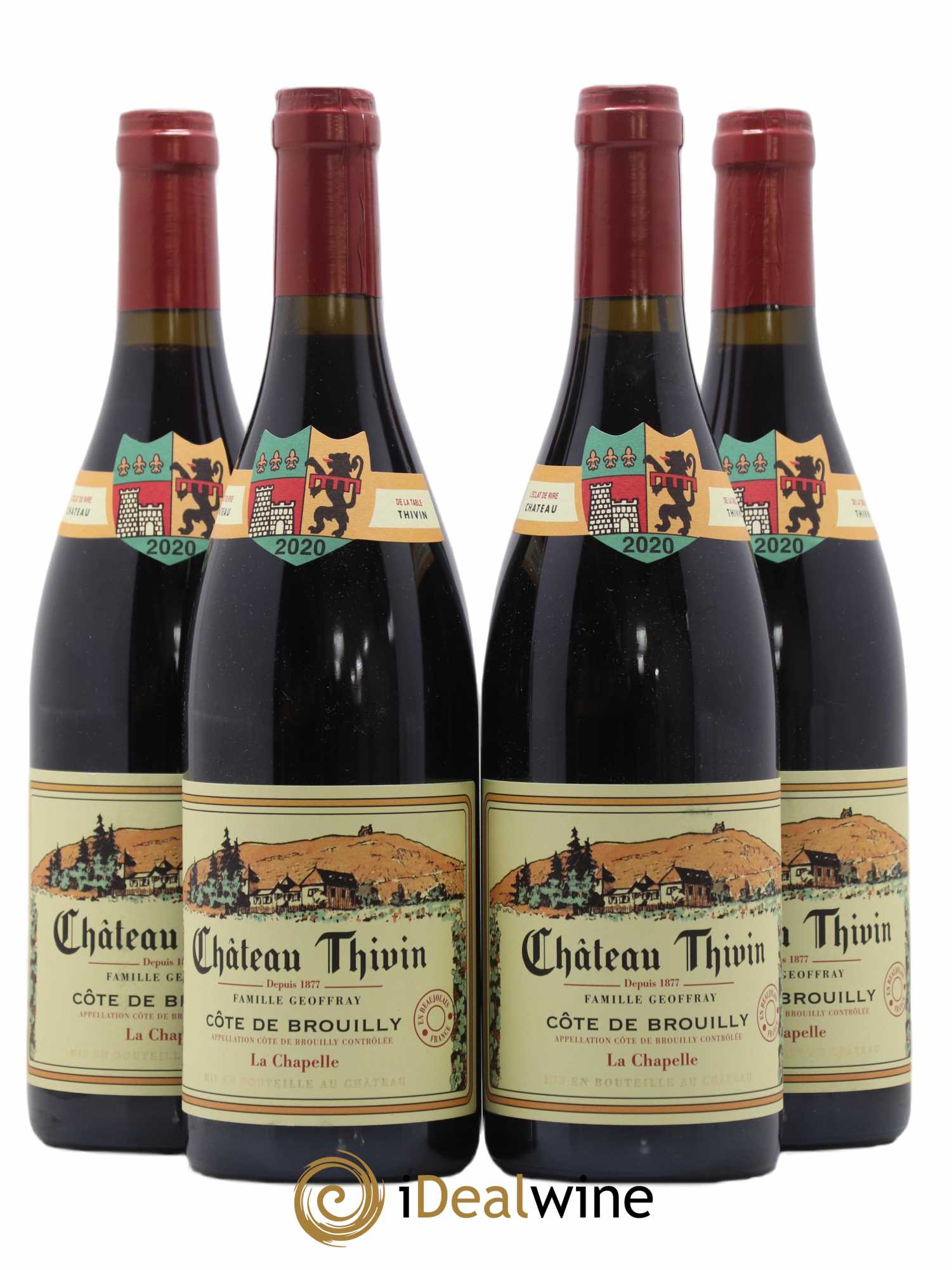 Côte de Brouilly Cuvée La Chapelle Château Thivin 2020 - Lot de 4 bouteilles - 0
