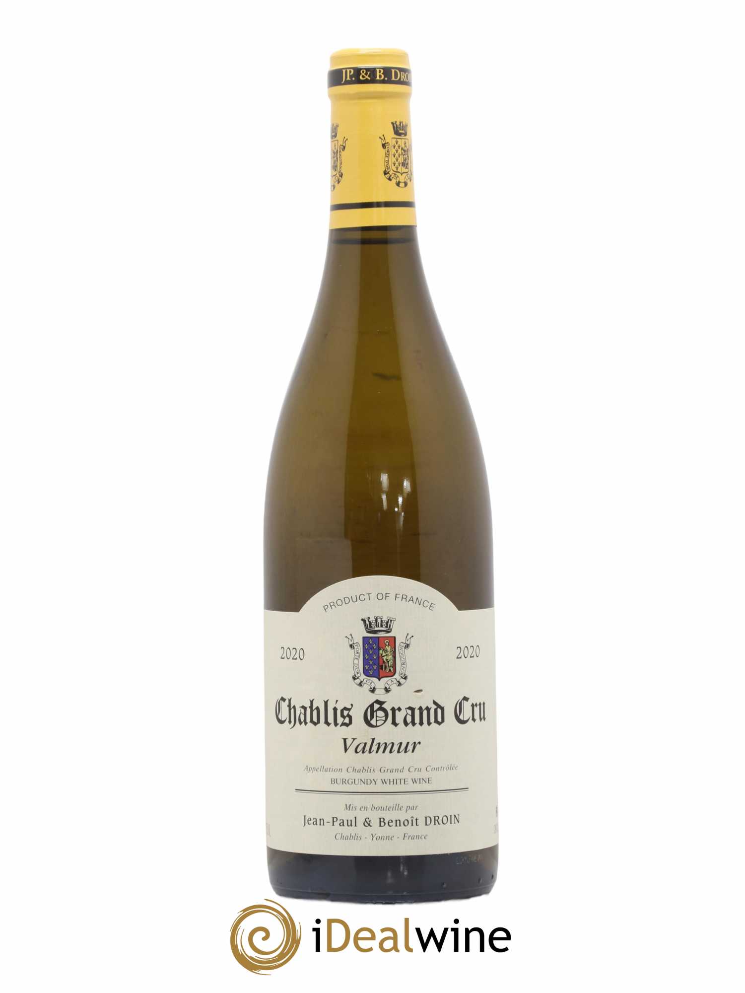 Chablis Grand Cru Valmur Jean-Paul & Benoît Droin (Domaine) 2020 - Lot de 1 bouteille - 0