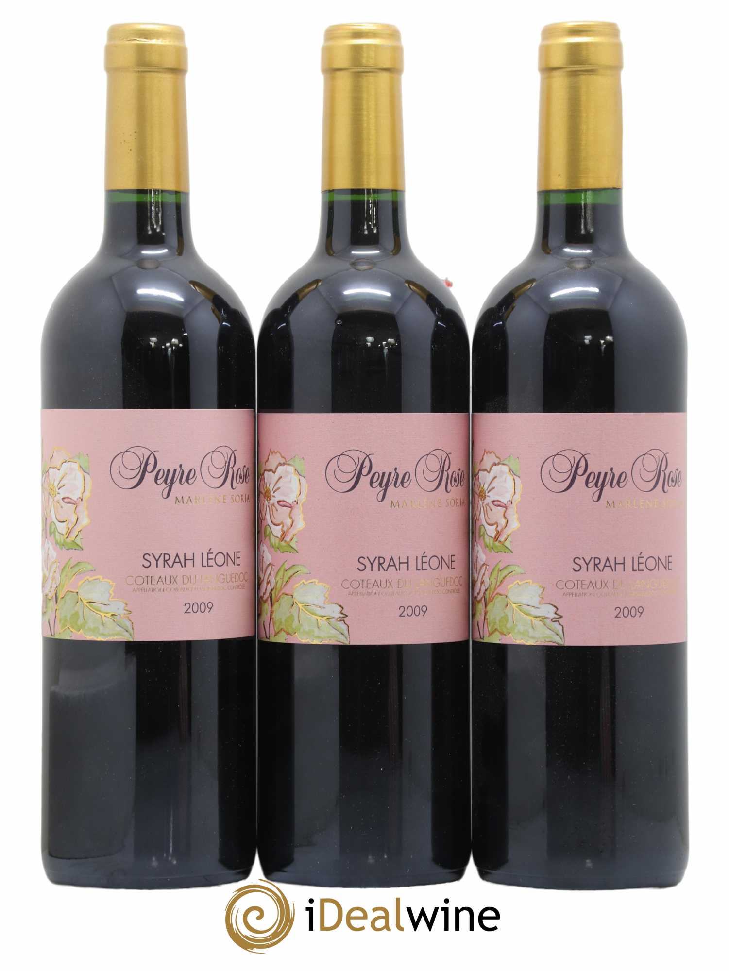 Coteaux du Languedoc Domaine Peyre Rose Belle Léone (anciennement Syrah Léone) Marlène Soria 2009 - Lot de 3 bouteilles - 0