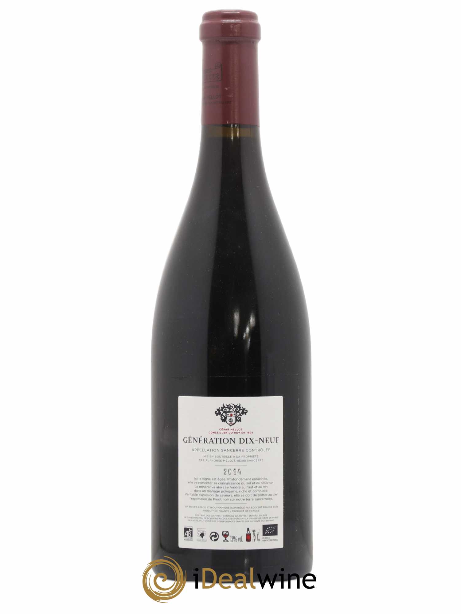 Sancerre Génération XIX Alphonse Mellot 2014 - Lot of 1 bottle - 1