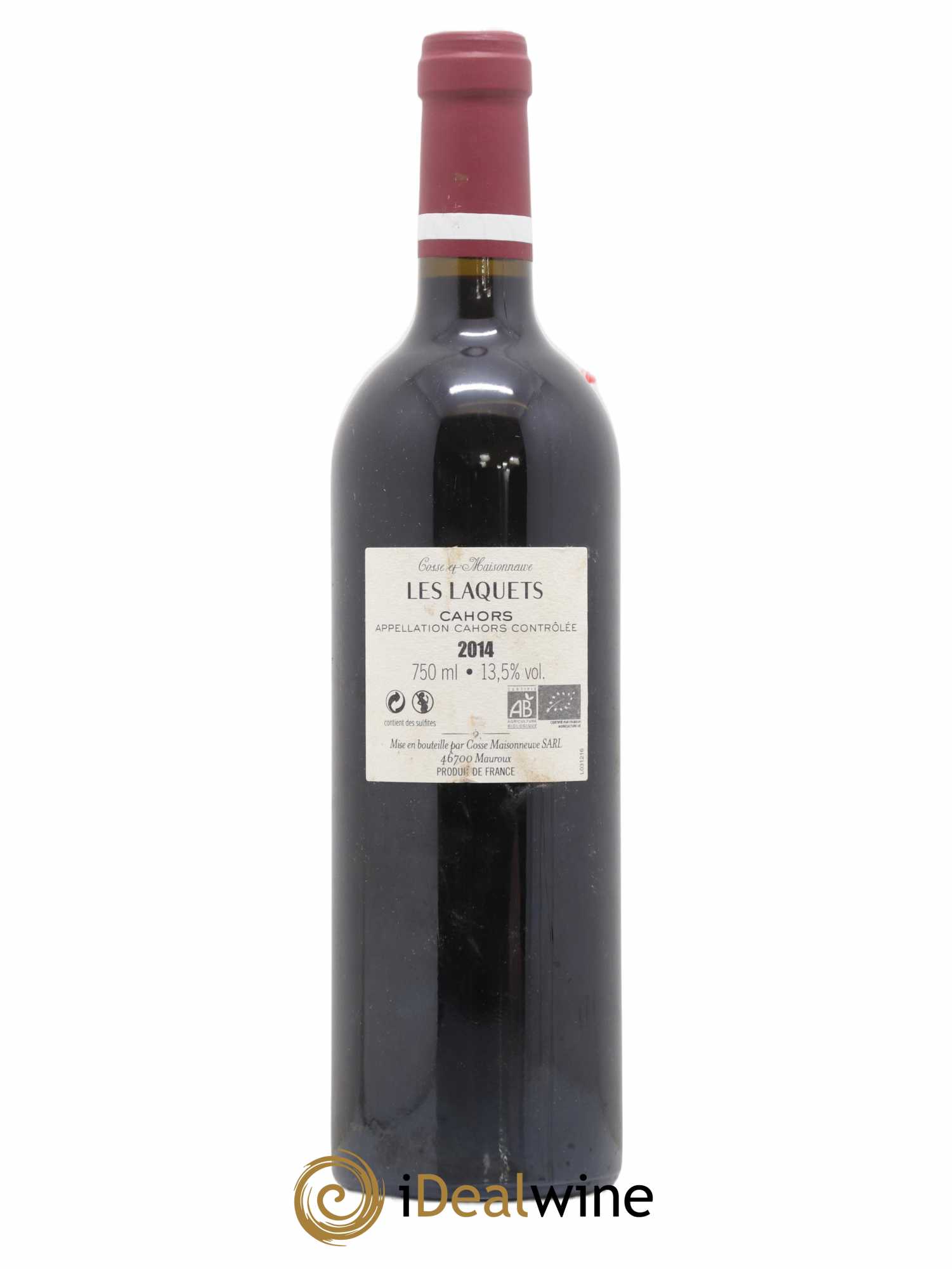 Cahors Les Laquets Cosse-Maisonneuve (Domaine) 2014 - Lot de 1 bouteille - 1