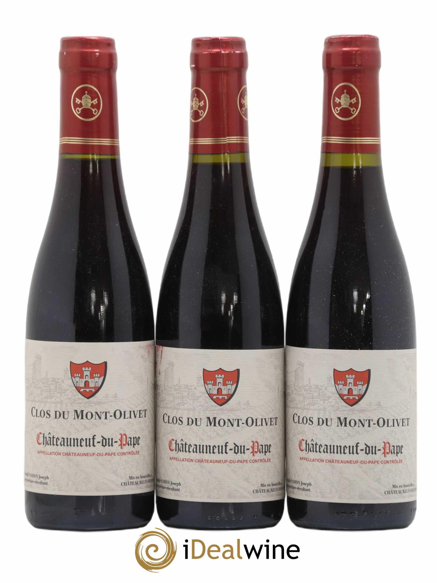 Châteauneuf-du-Pape Clos du Mont-Olivet 2015 - Lot de 3 demi bouteilles - 0