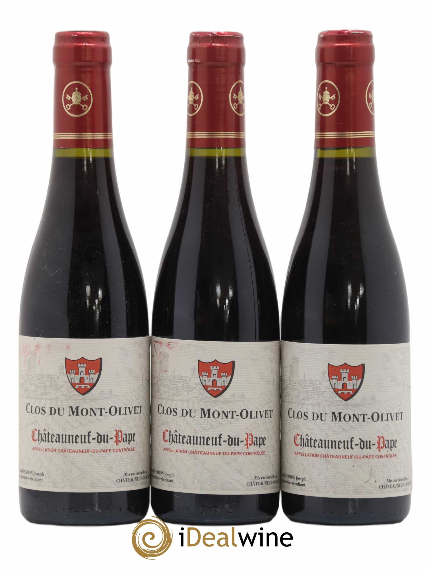Châteauneuf-du-Pape Clos du Mont-Olivet 2015 - Lot de 3 demi bouteilles - 0