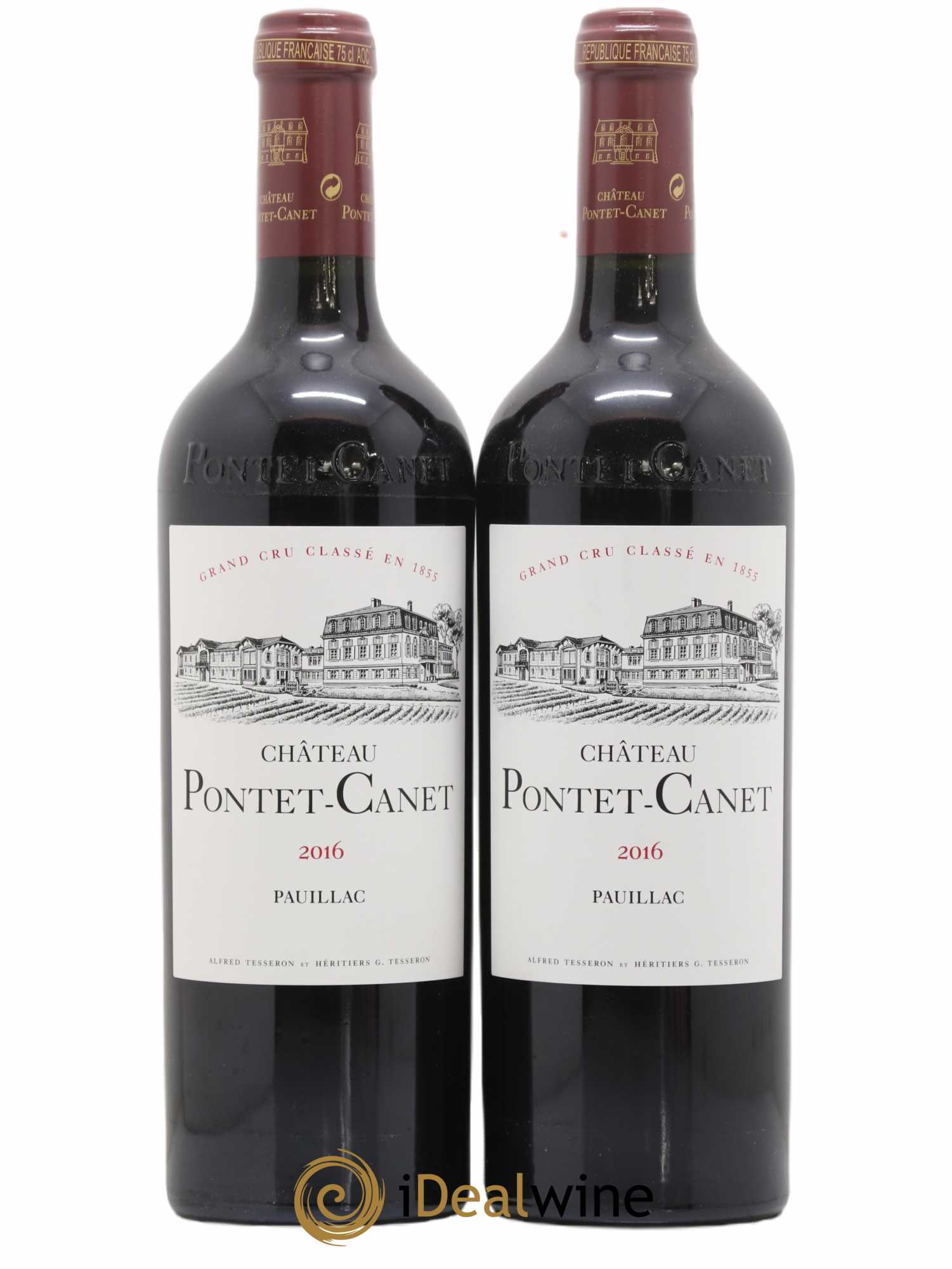 Château Pontet Canet 5ème Grand Cru Classé 2016 - Lot de 2 bouteilles - 0