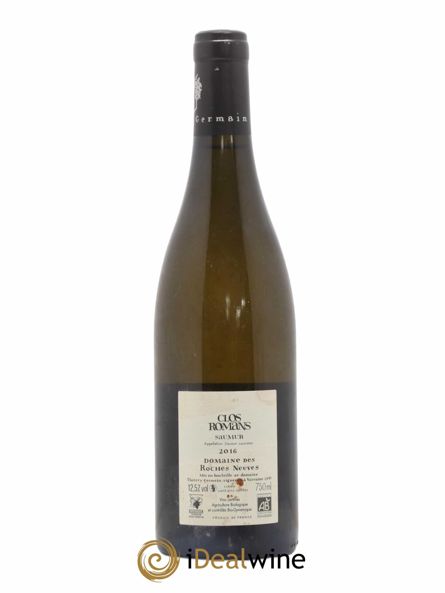 Saumur Clos Romans Domaine des Roches Neuves - Thierry Germain 2016 - Lot de 1 bouteille - 1