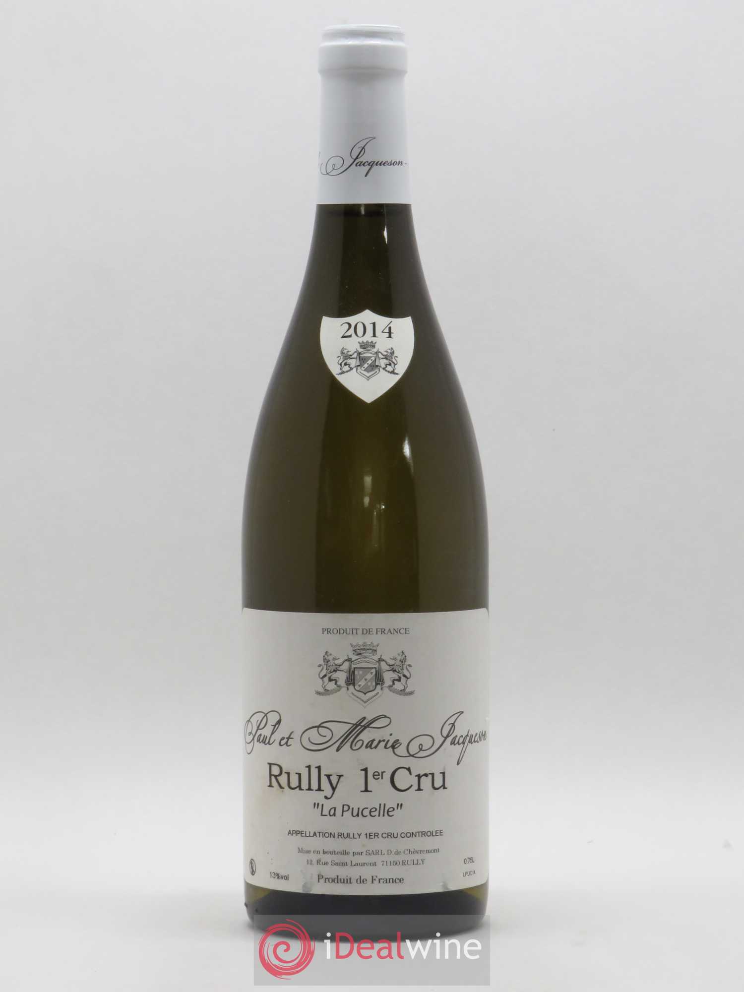 Rully 1er Cru La Pucelle Paul & Marie Jacqueson (sans prix de réserve) 2014 - Lot de 1 bouteille - 0