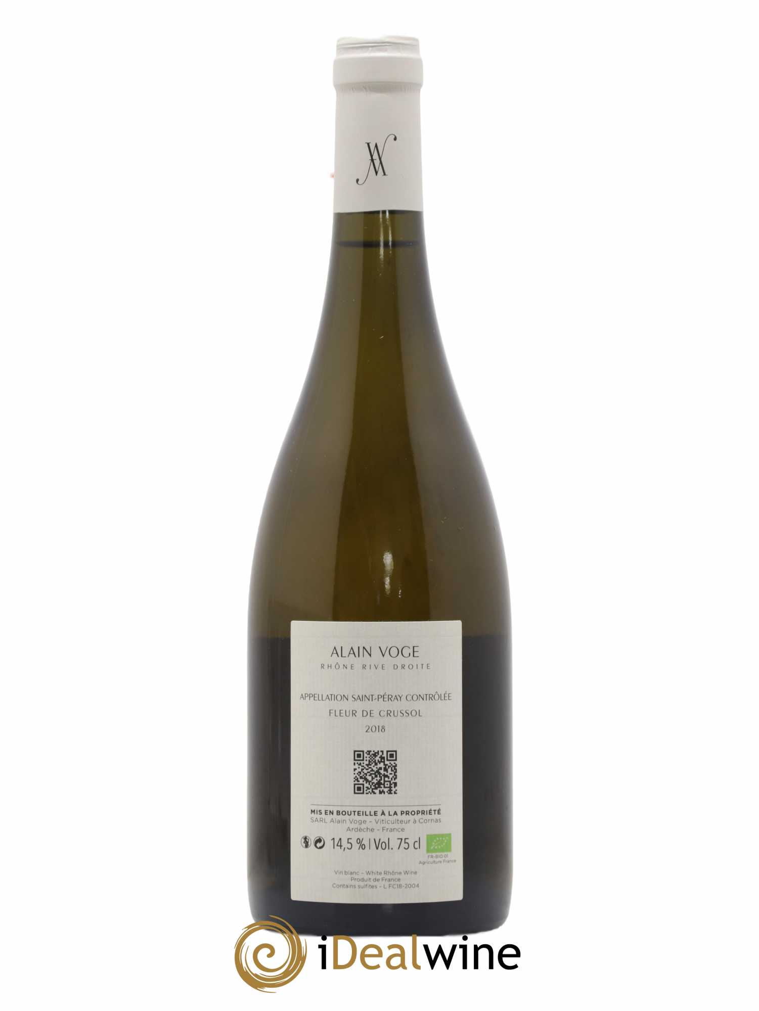 Saint-Péray Fleur de Crussol  Alain Voge (Domaine) 2018 - Lot de 1 bouteille - 1