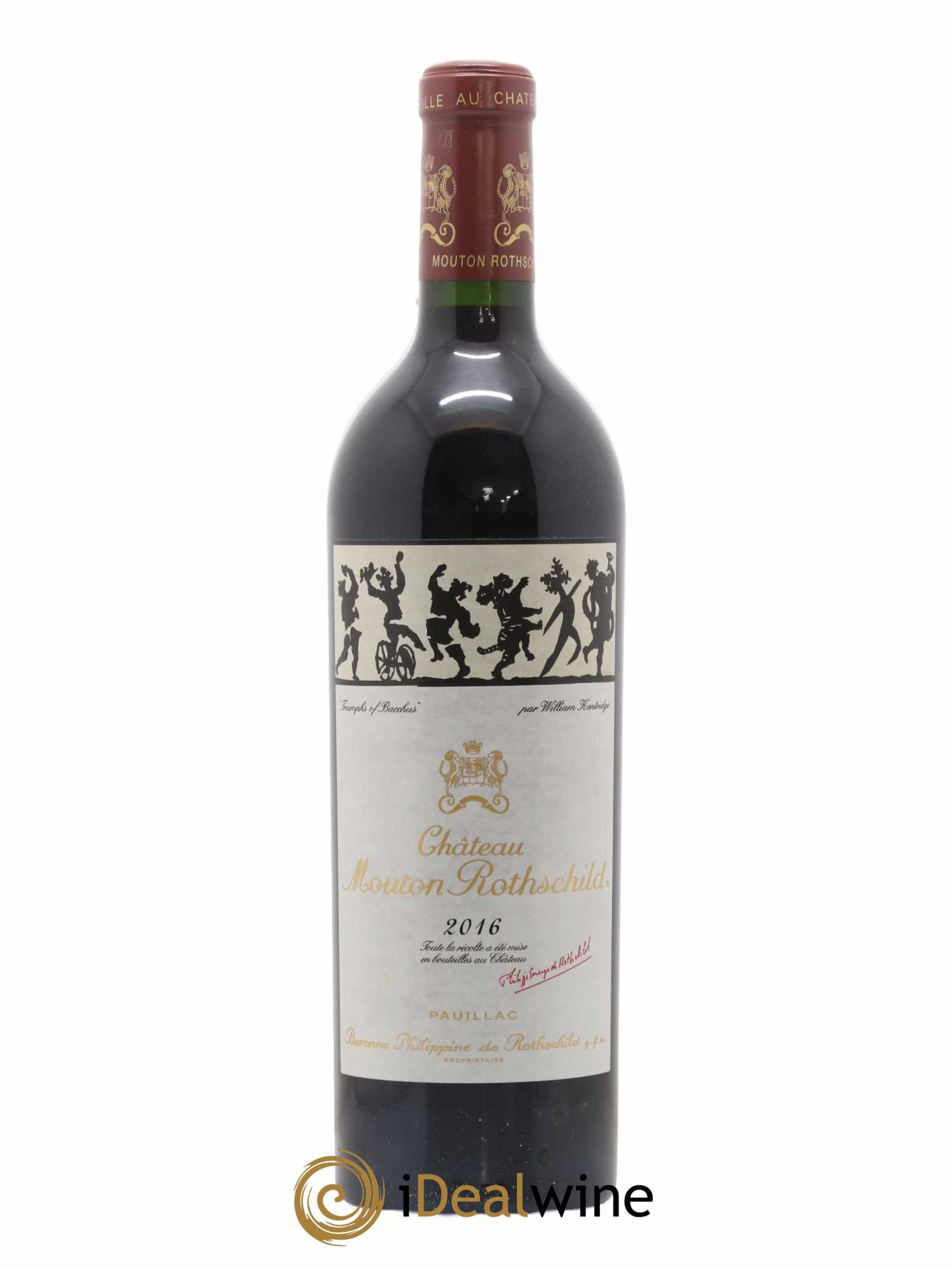 Château Mouton Rothschild 1er Grand Cru Classé 2016 - Lot de 1 bouteille - 0