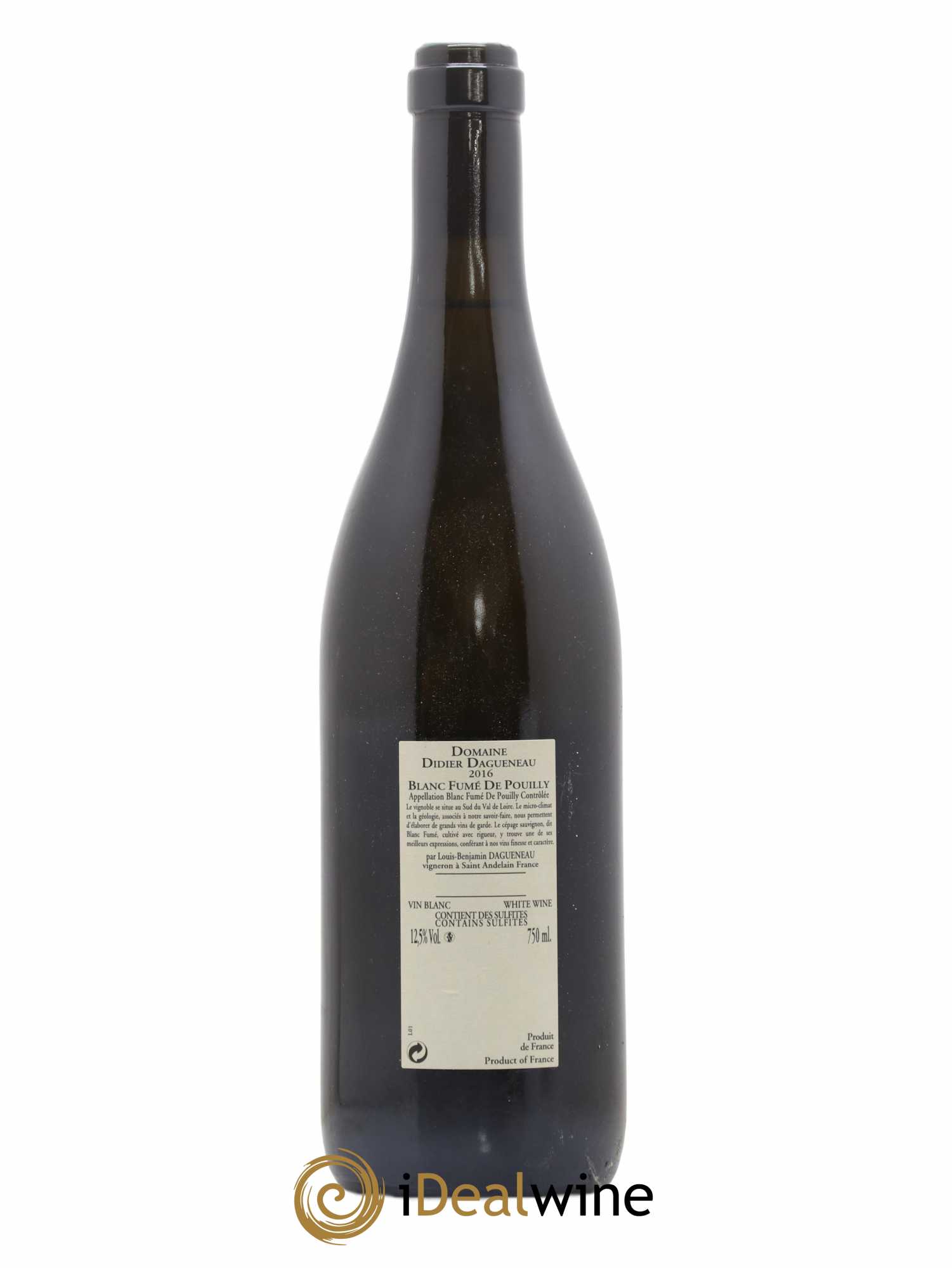 Vin de France (anciennement Pouilly-Fumé) Buisson Renard Dagueneau (Domaine Didier - Louis-Benjamin) 2016 - Lot de 1 bouteille - 1