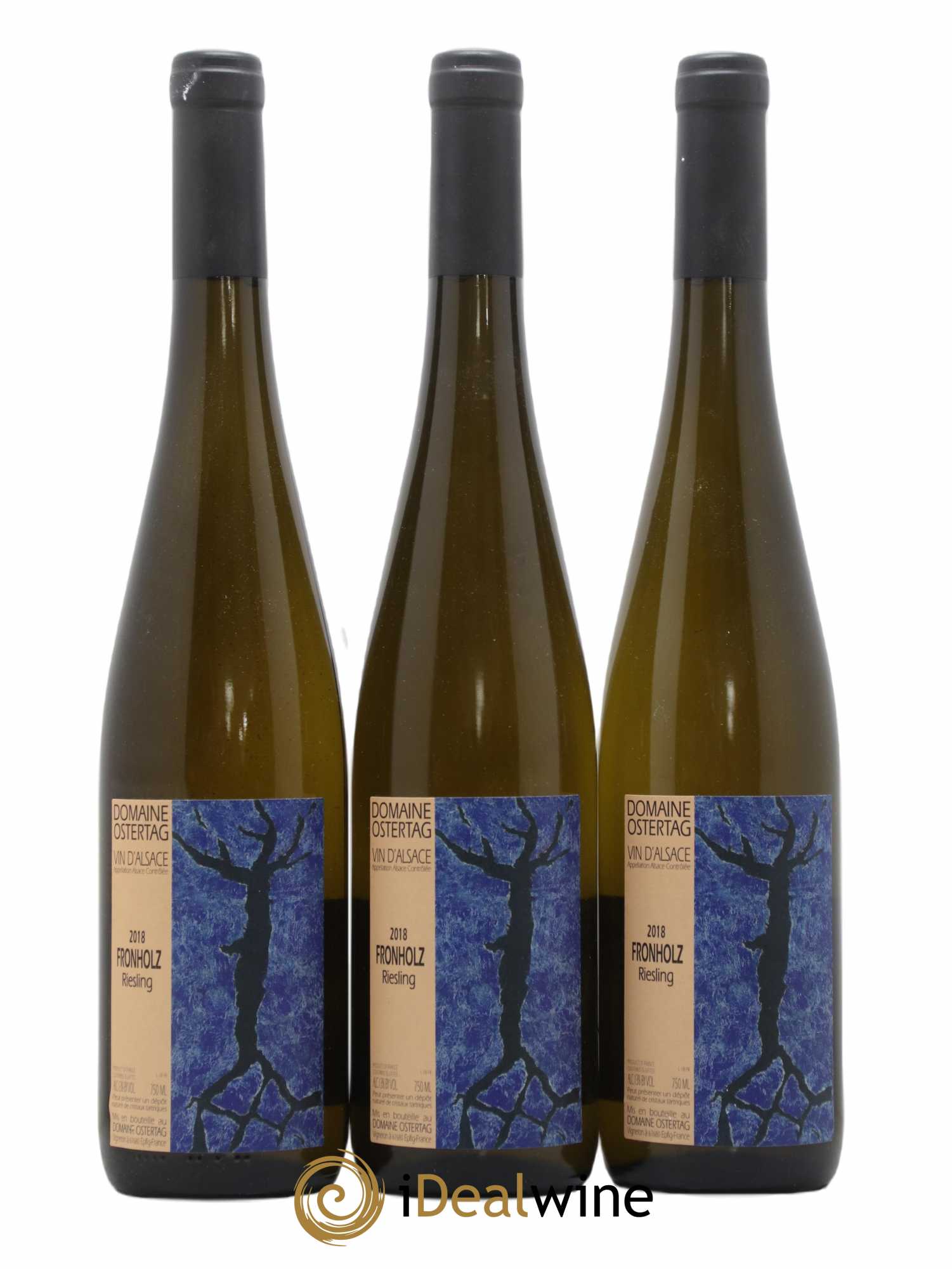 Alsace Riesling Fronholz Ostertag (Domaine) 2018 - Lot de 3 bouteilles - 0