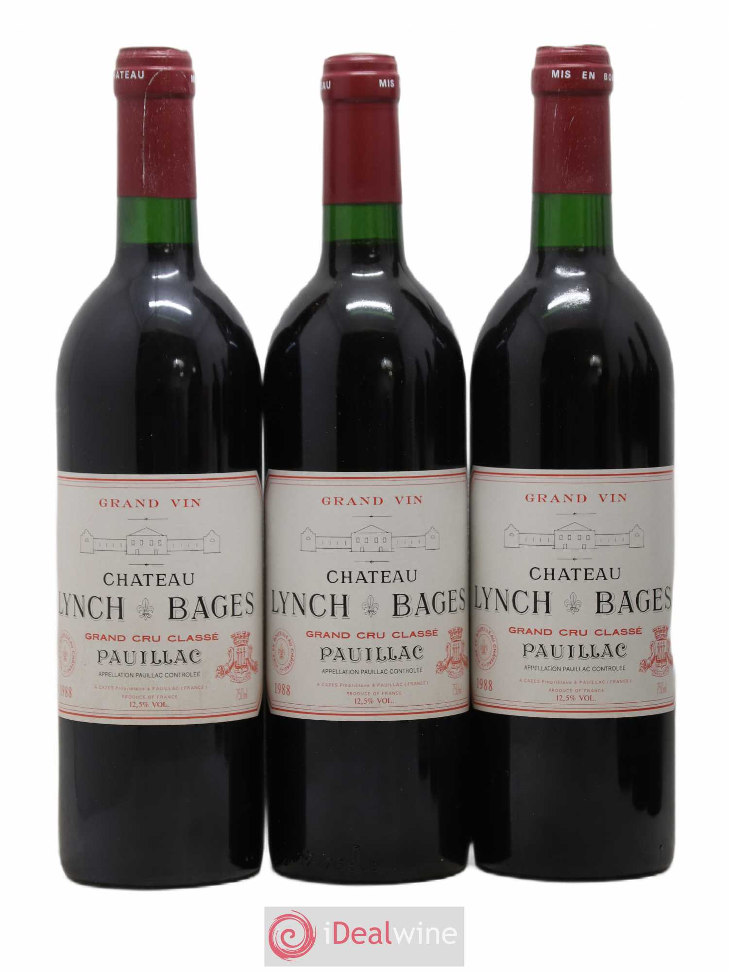 Château Lynch Bages 5ème Grand Cru Classé 1988 - Lot de 6 bouteilles - 1