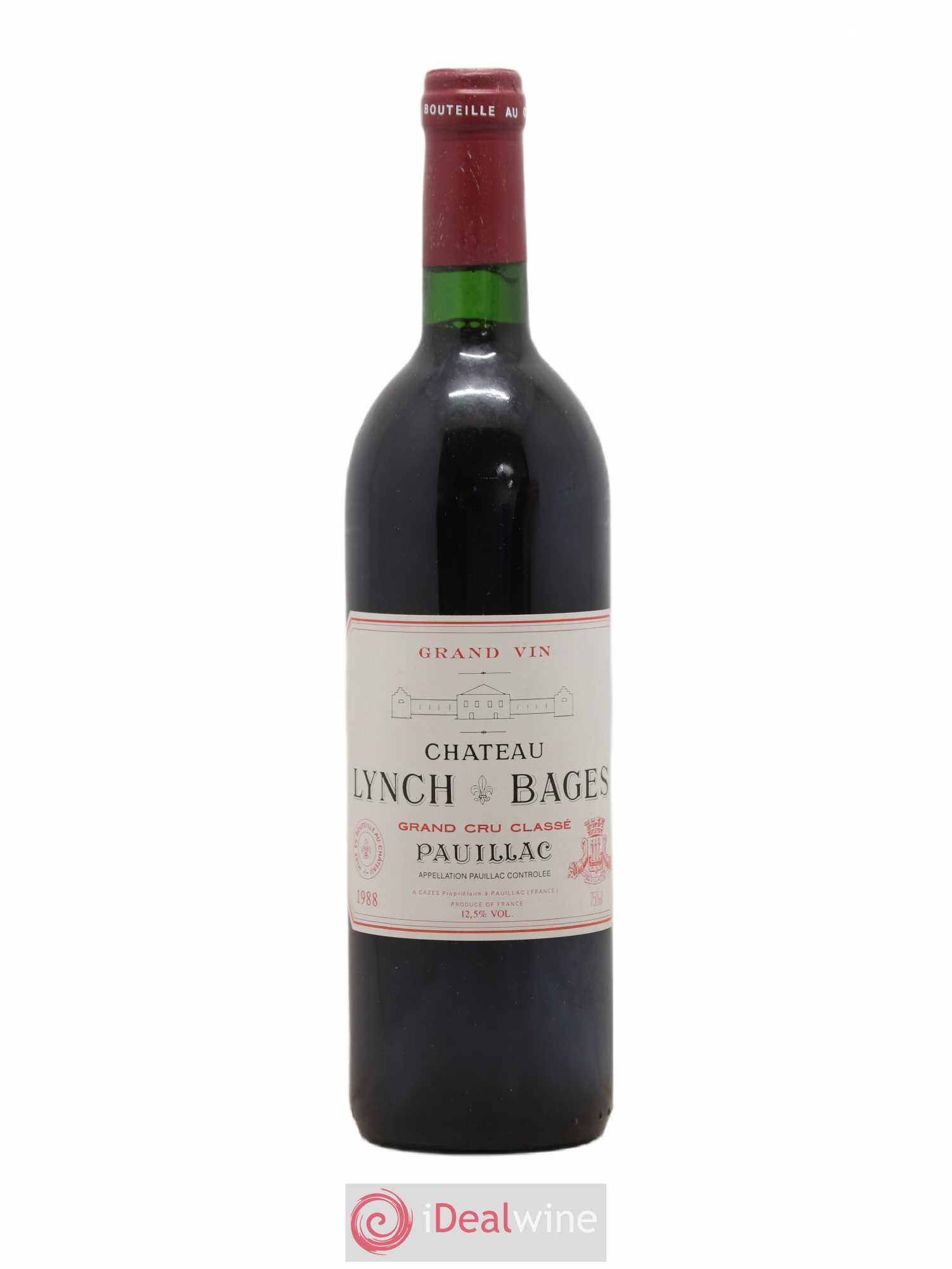 Château Lynch Bages 5ème Grand Cru Classé 1988 - Lot de 1 bouteille - 0