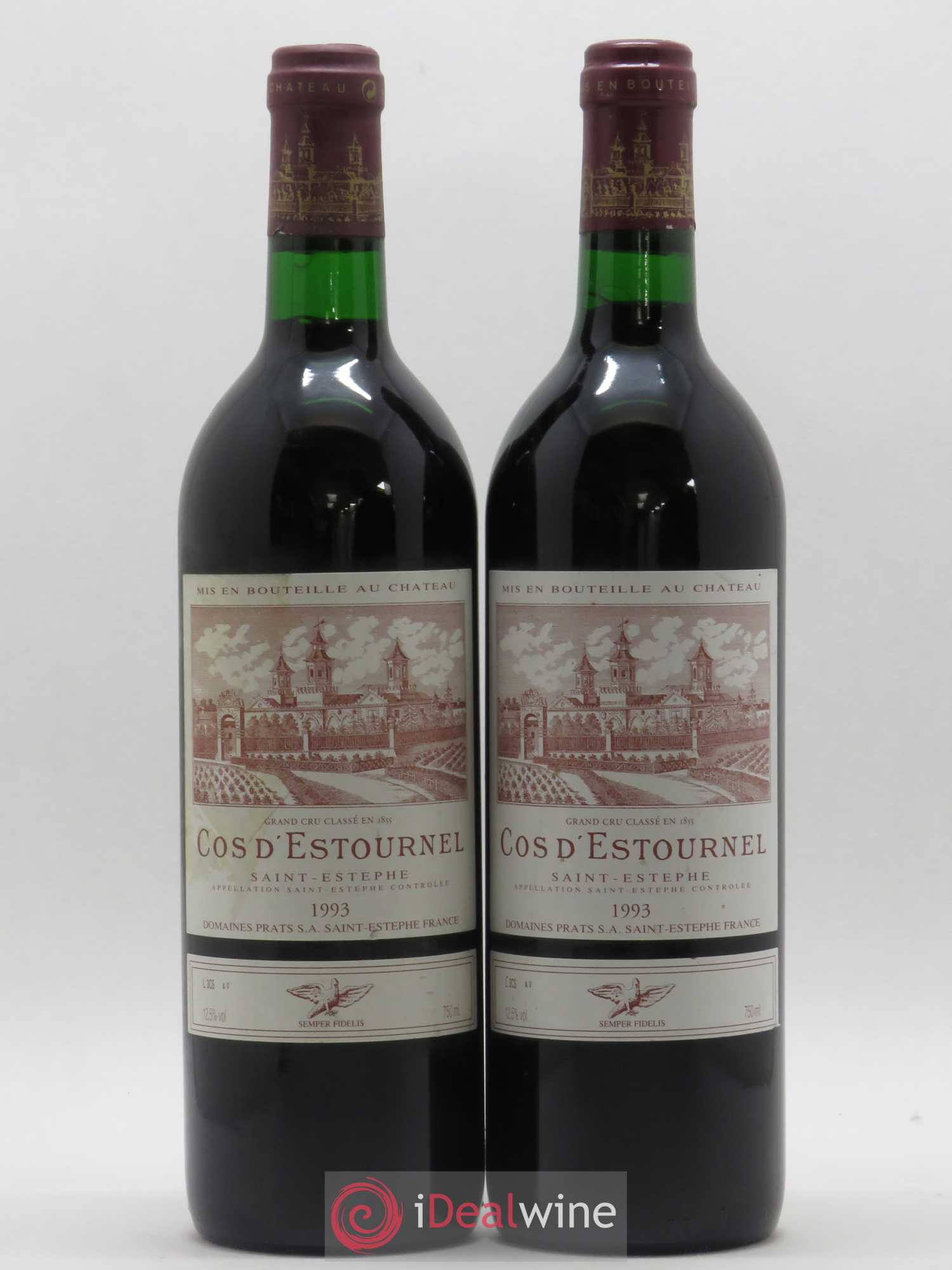Cos d'Estournel 2ème Grand Cru Classé 1993 - Lot de 2 bouteilles - 0