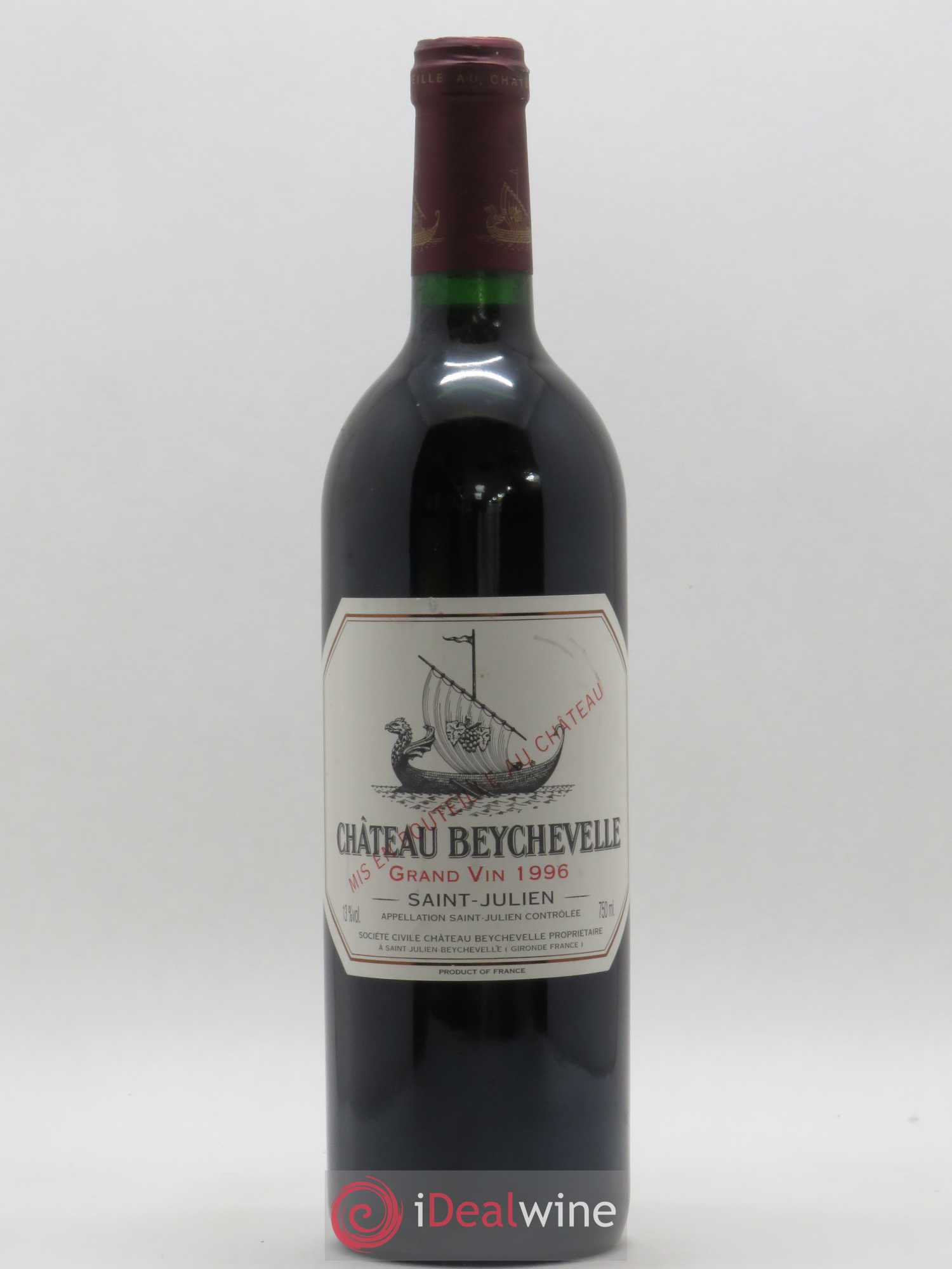 Château Beychevelle 4ème Grand Cru Classé 1996 - Lot de 1 bouteille - 0