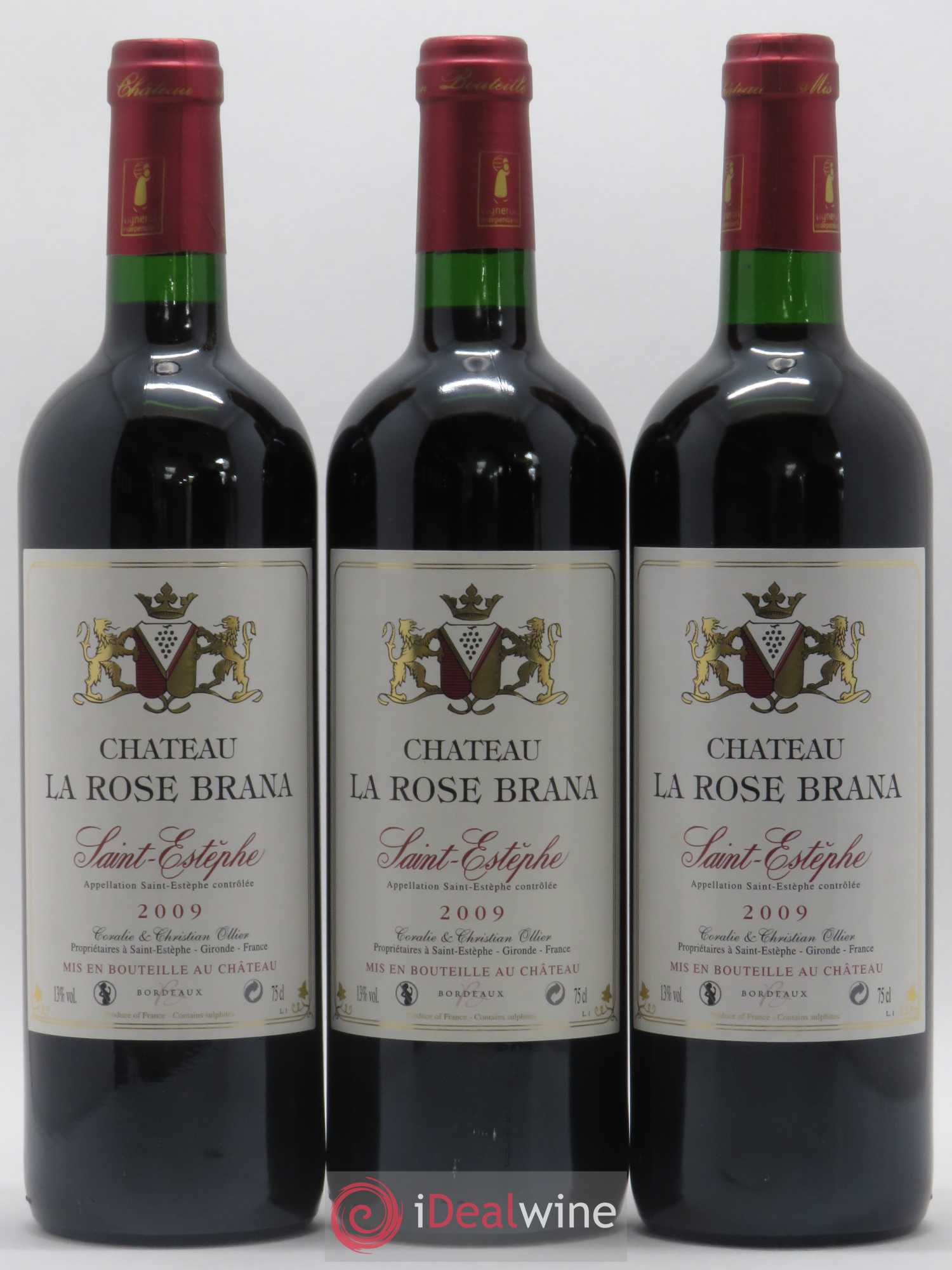 Saint-Estèphe Château La Rose Brana 2009 - Lot de 12 bouteilles - 1