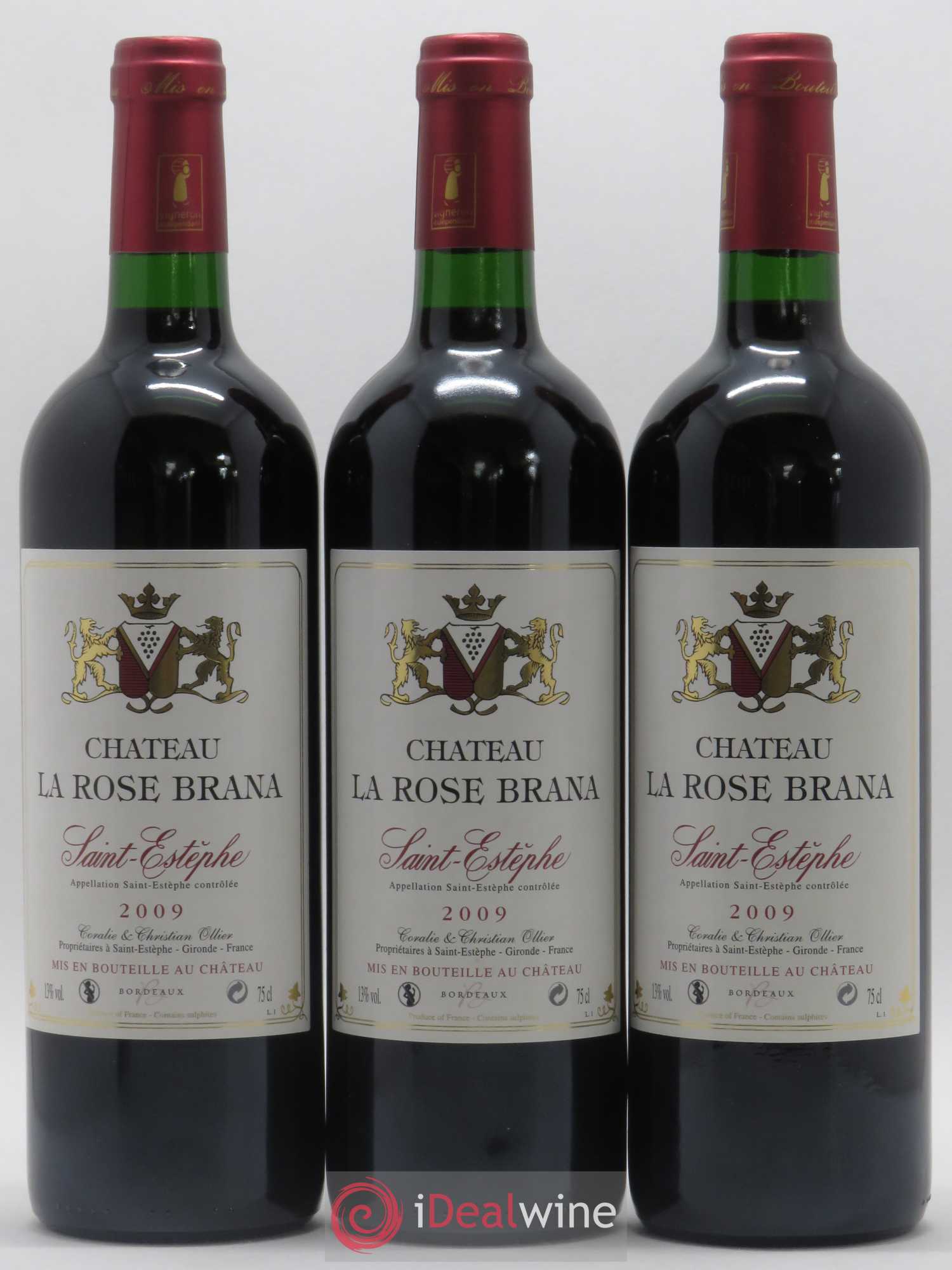 Saint-Estèphe Château La Rose Brana 2009 - Lot de 12 bouteilles - 2