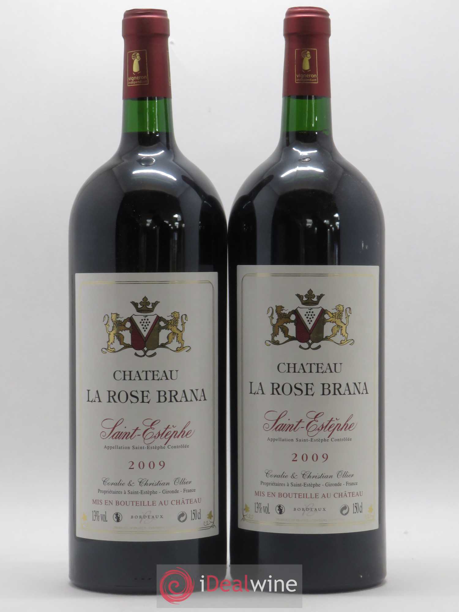 Saint-Estèphe Château La Rose Brana 2009 - Lot de 2 magnums - 0