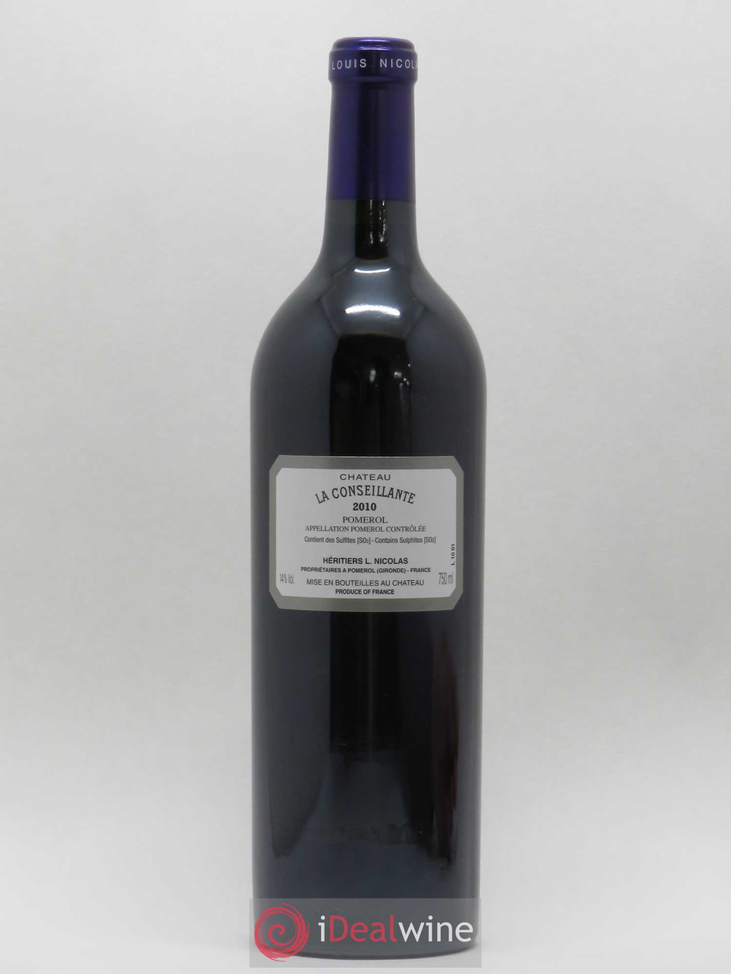 Château la Conseillante 2010 - Lot de 1 bouteille - 1