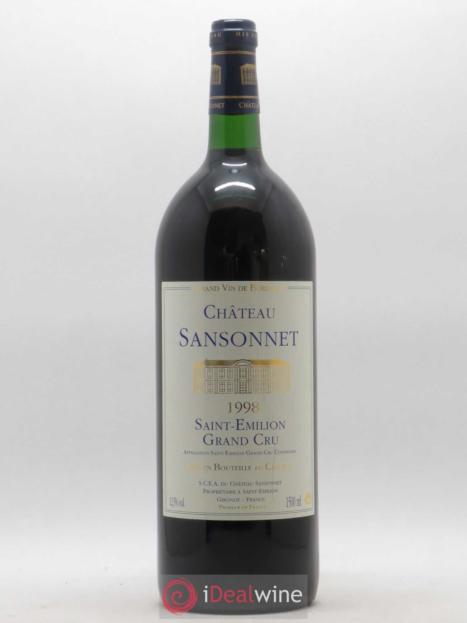 Château Sansonnet Grand Cru Classé 1998 - Lot of 1 magnum - 0