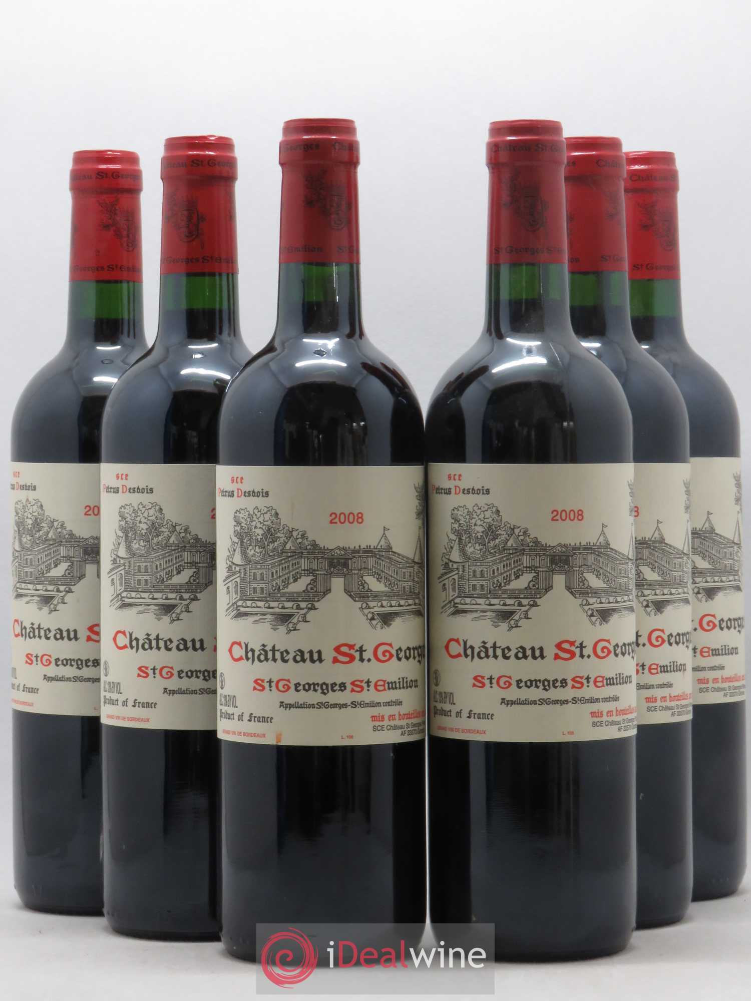 Château Saint-Georges 2008 - Lot de 6 bouteilles - 0