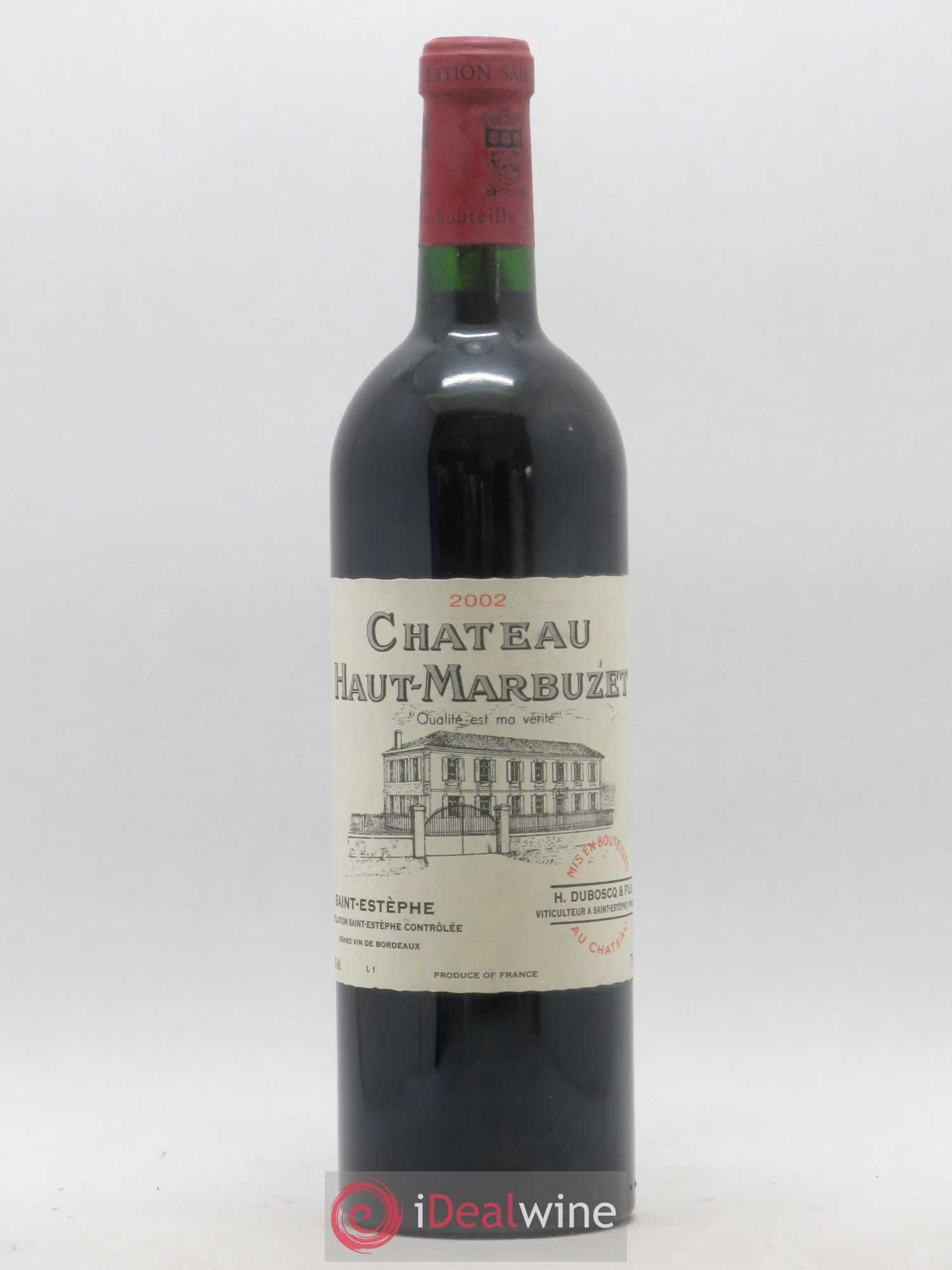 Château Haut Marbuzet 2002 - Lot de 1 bouteille - 0